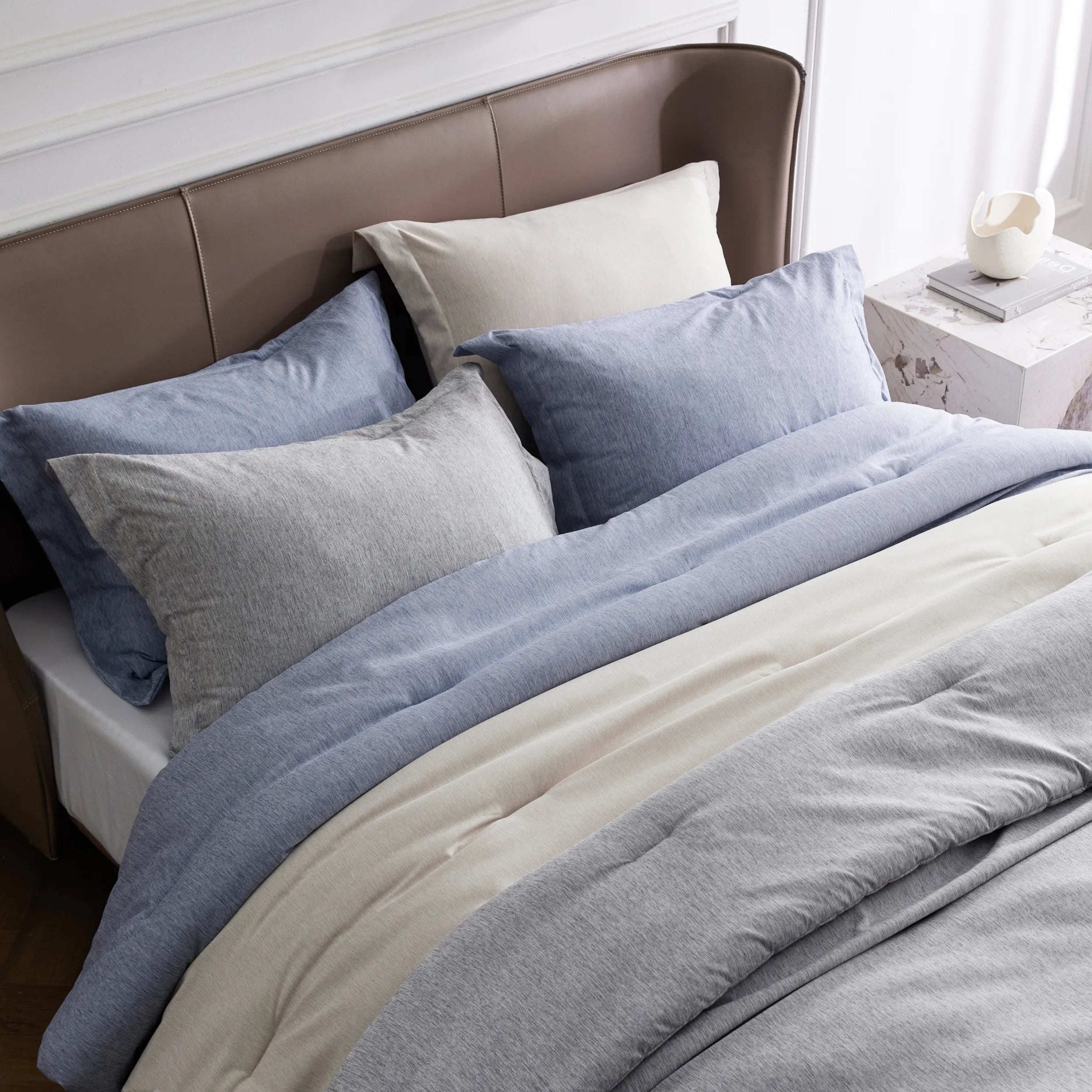 Cationic Dye Comforter Set - 100gsm