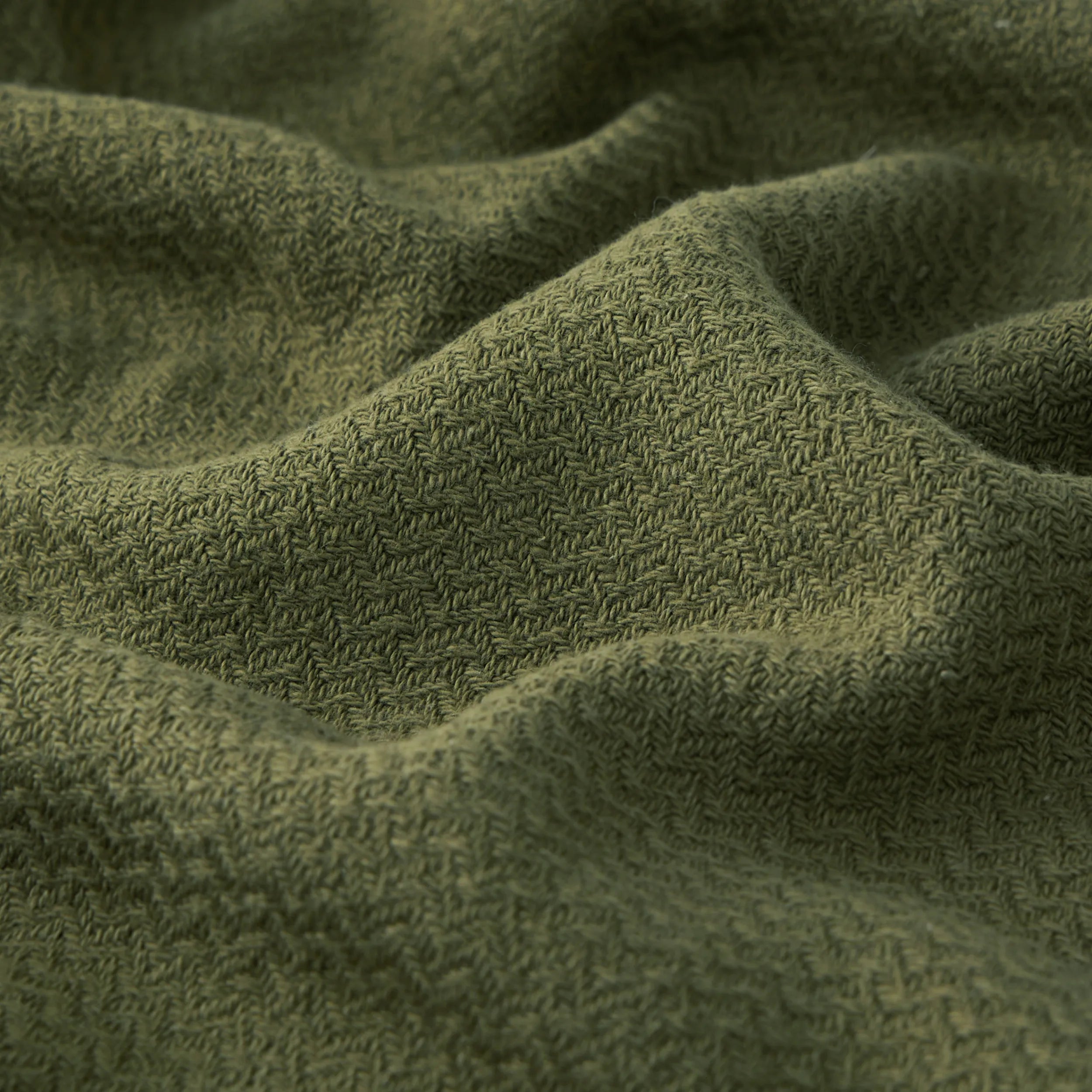 100% Cotton Herringbone Woven Blanket