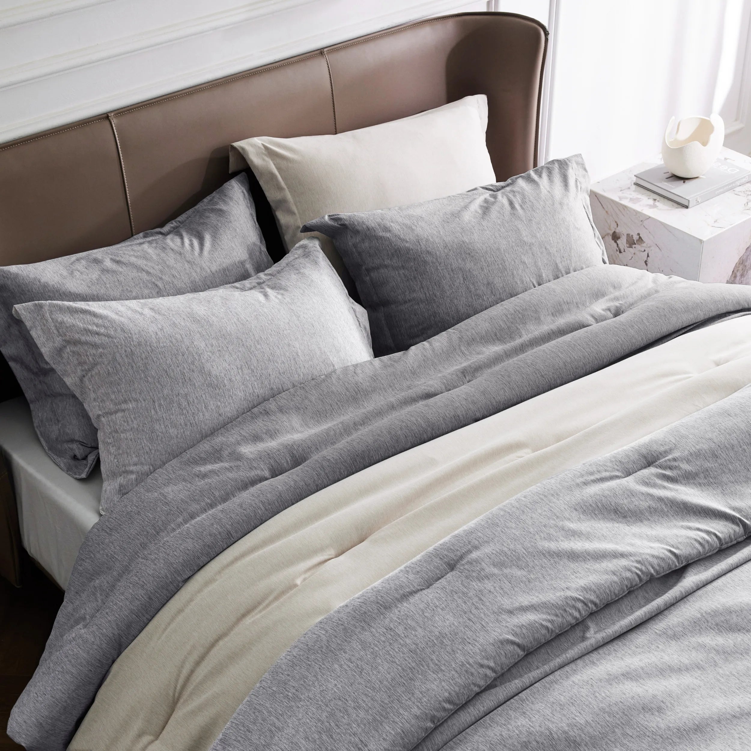 Cationic Dye Comforter Set - 100gsm