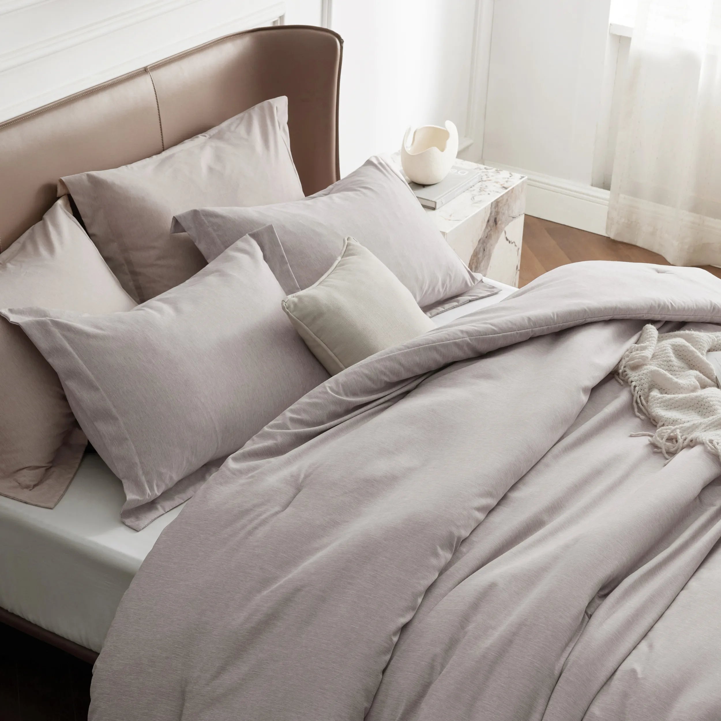 Cationic Dye Comforter Set - 100gsm