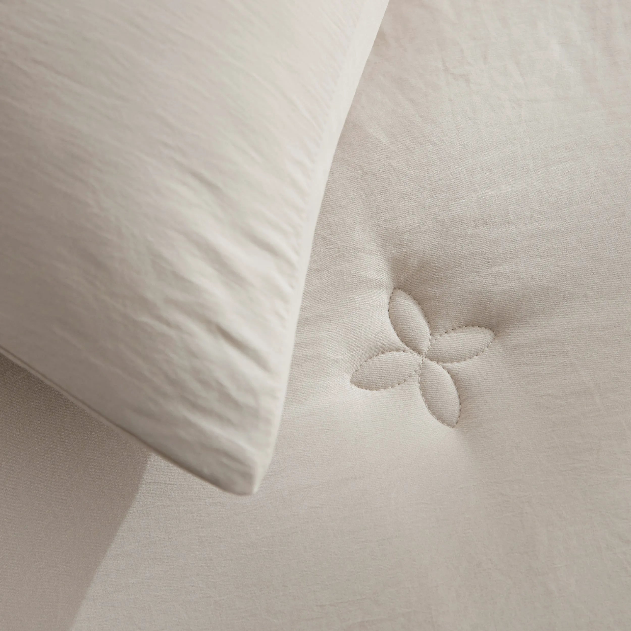 Textured Quilted Comforter Set