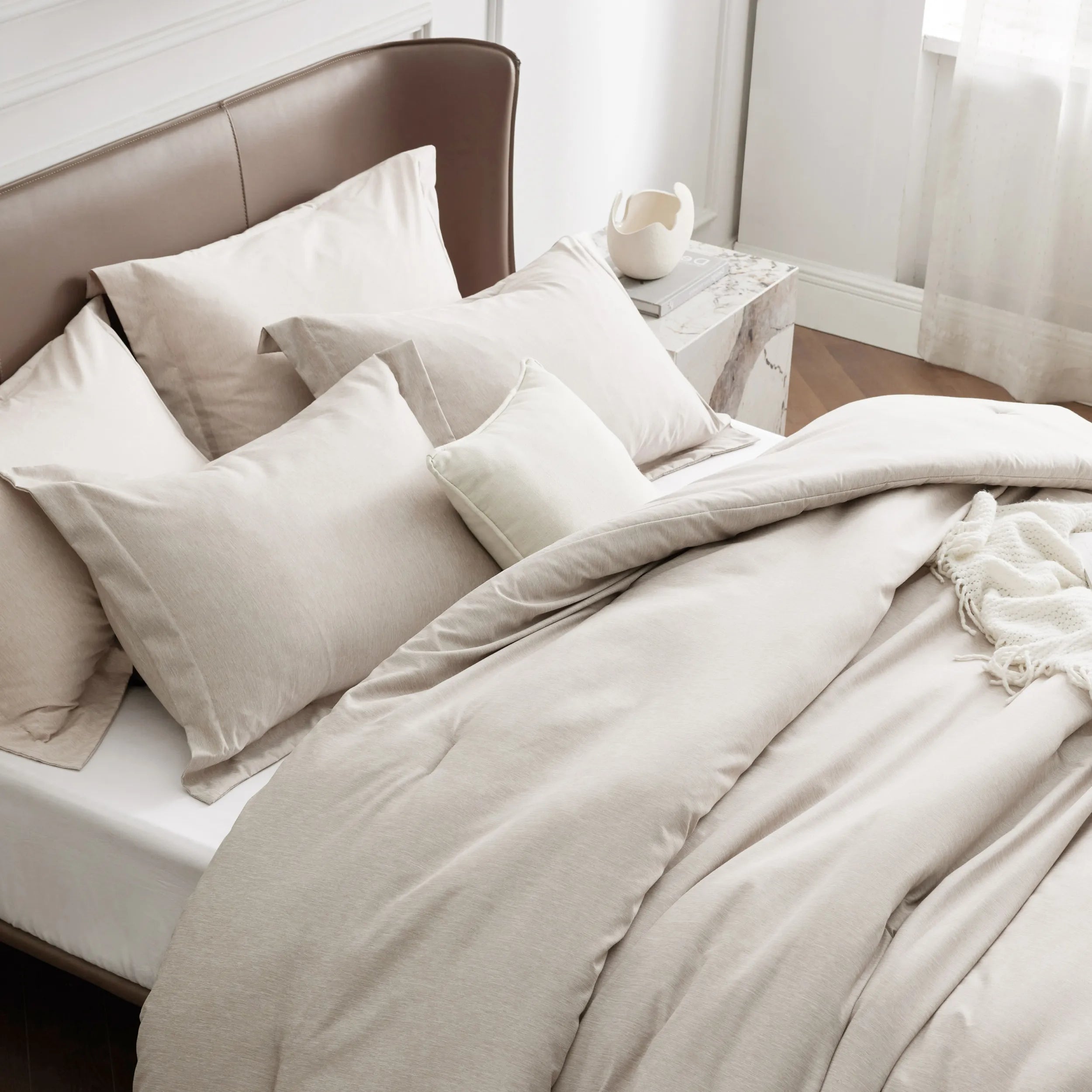 Cationic Dye Comforter Set - 100gsm