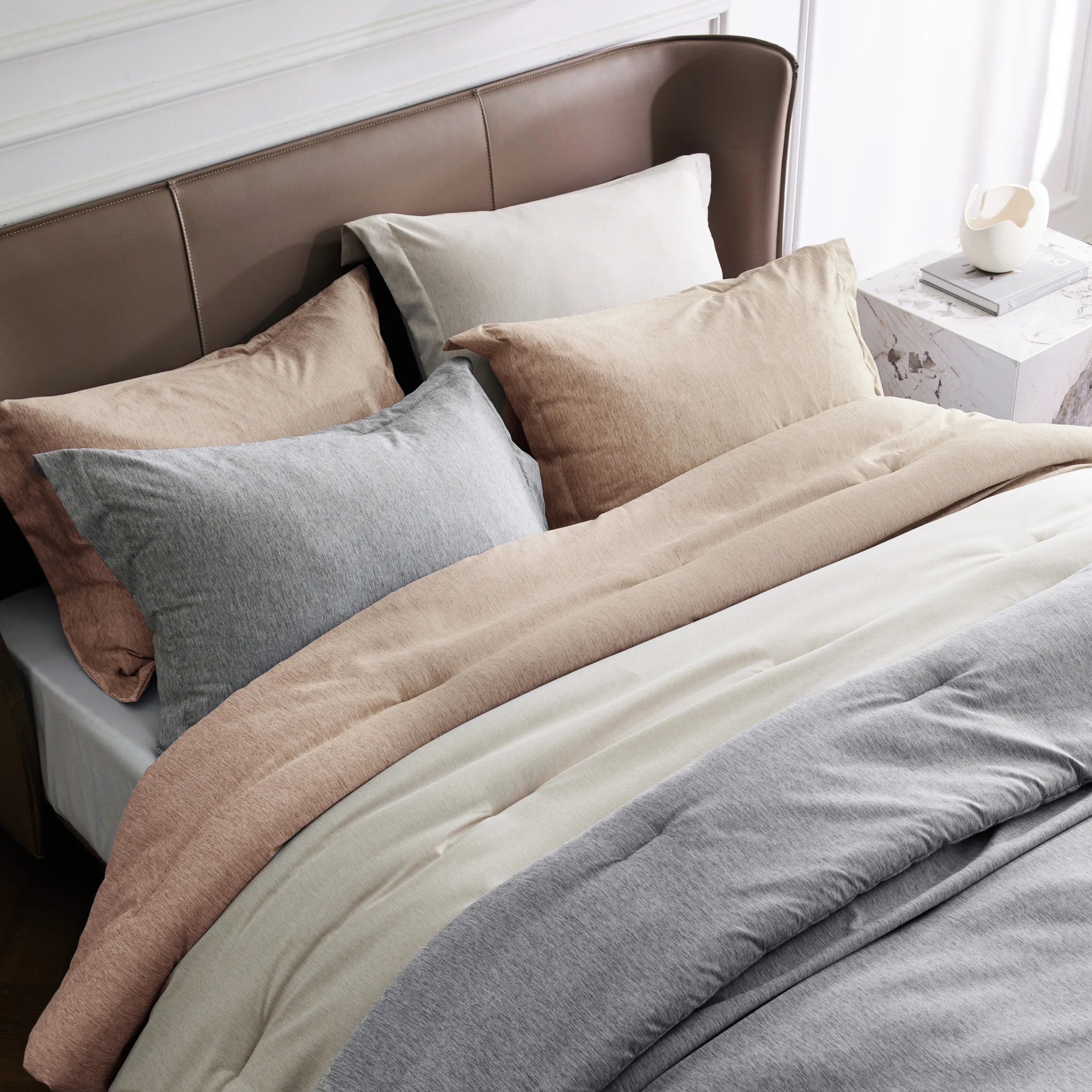 Cationic Dye Comforter Set - 100gsm