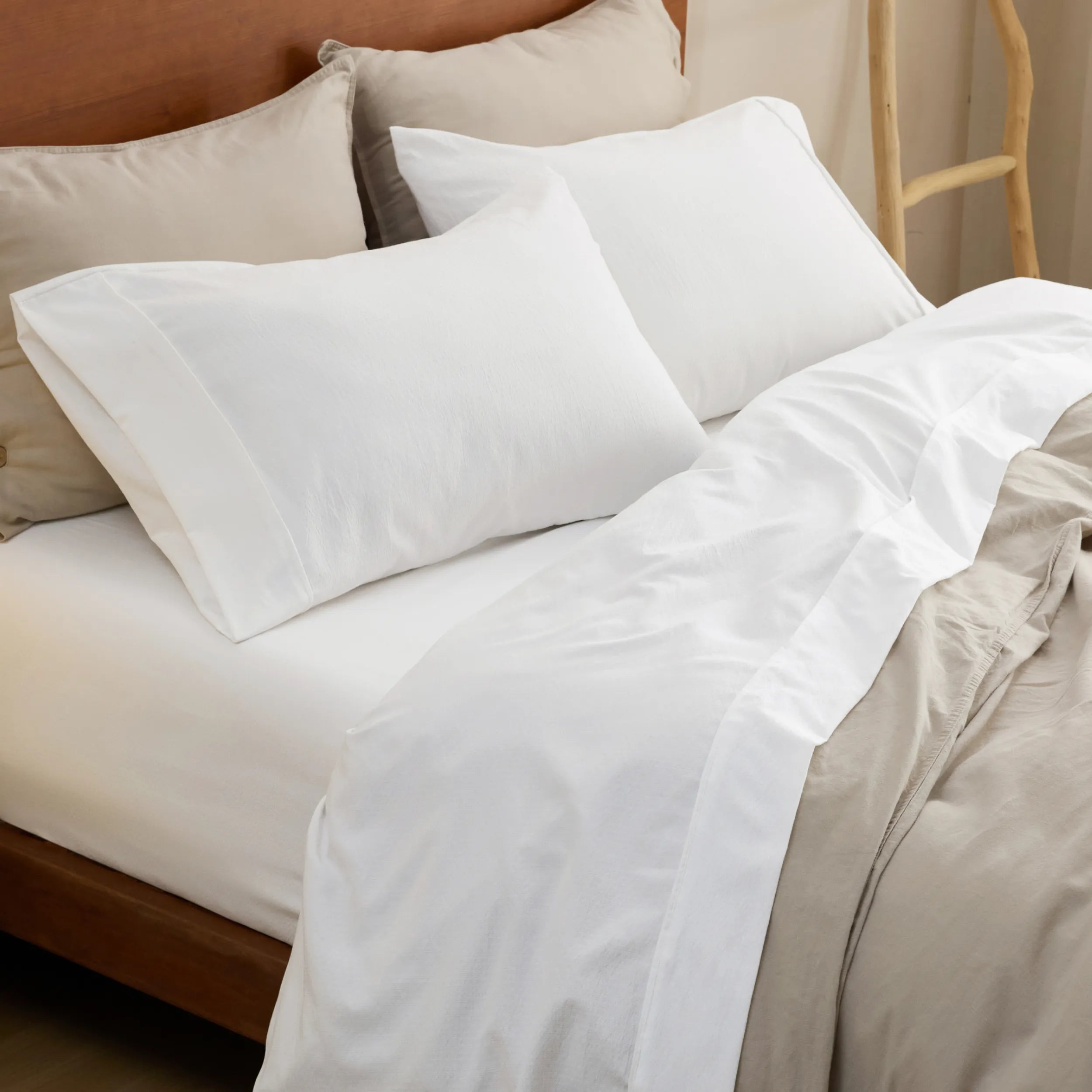 Cotton-Like Striped Sheet Set