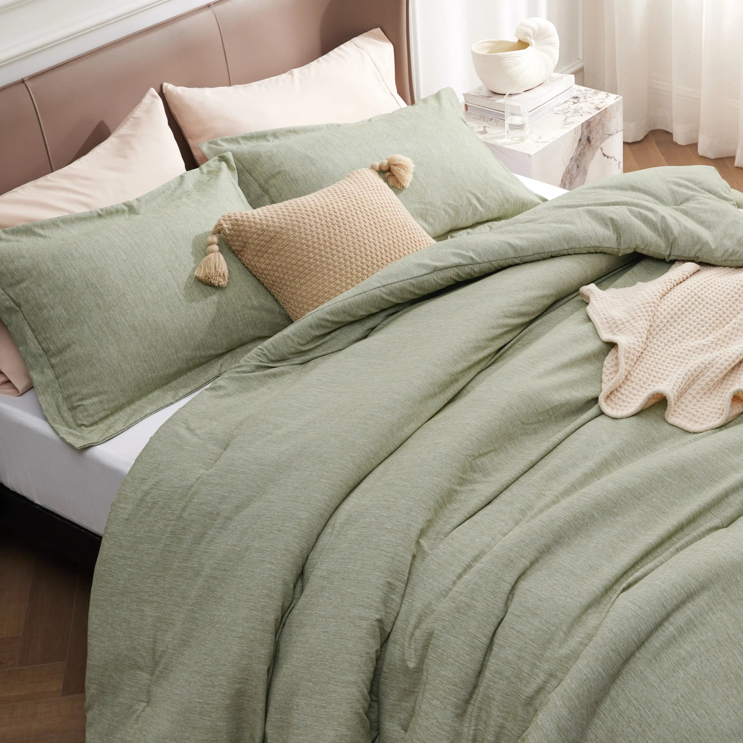 Cationic Dye Comforter Set - 100gsm