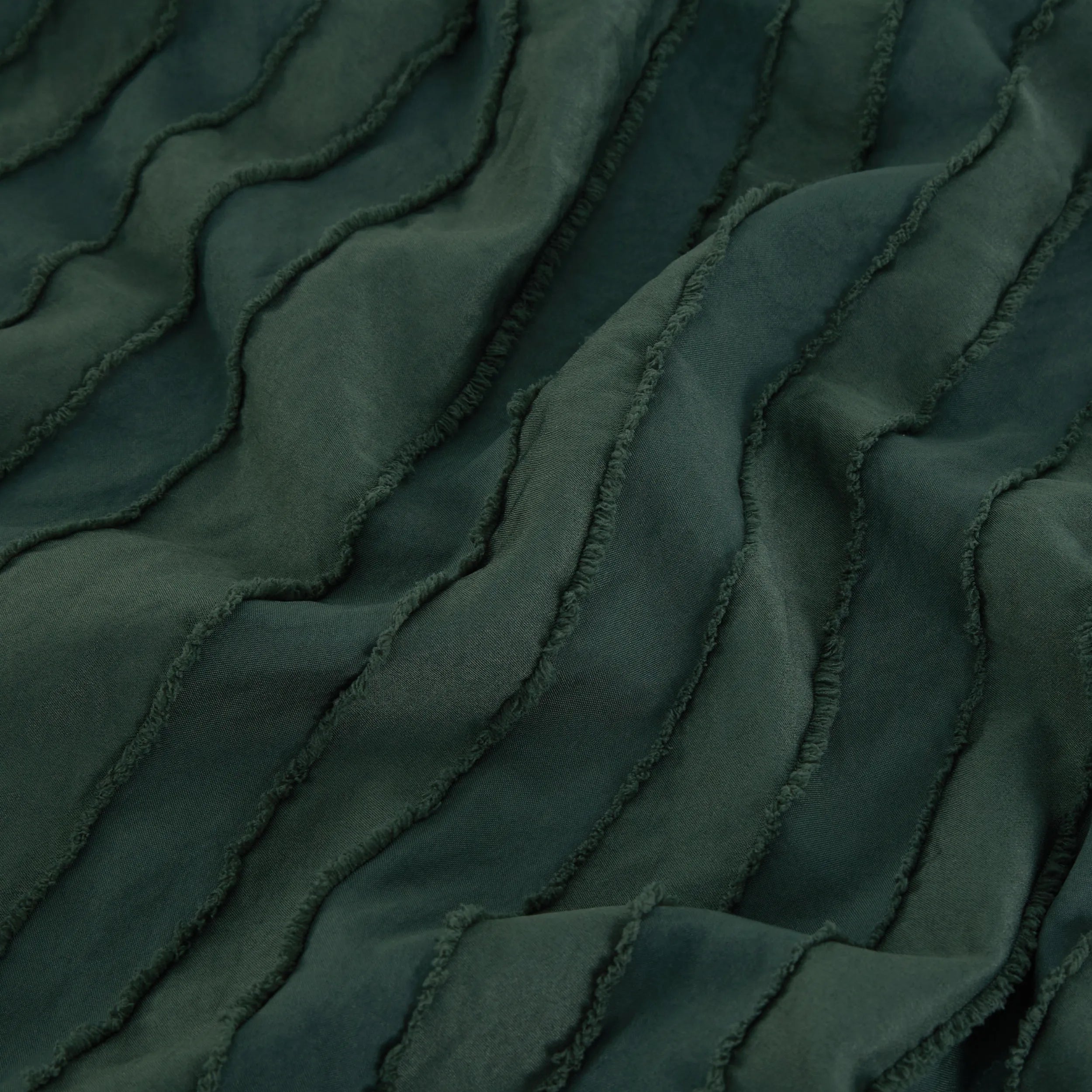 Striped Tufted Embroidery Duvet Cover Set