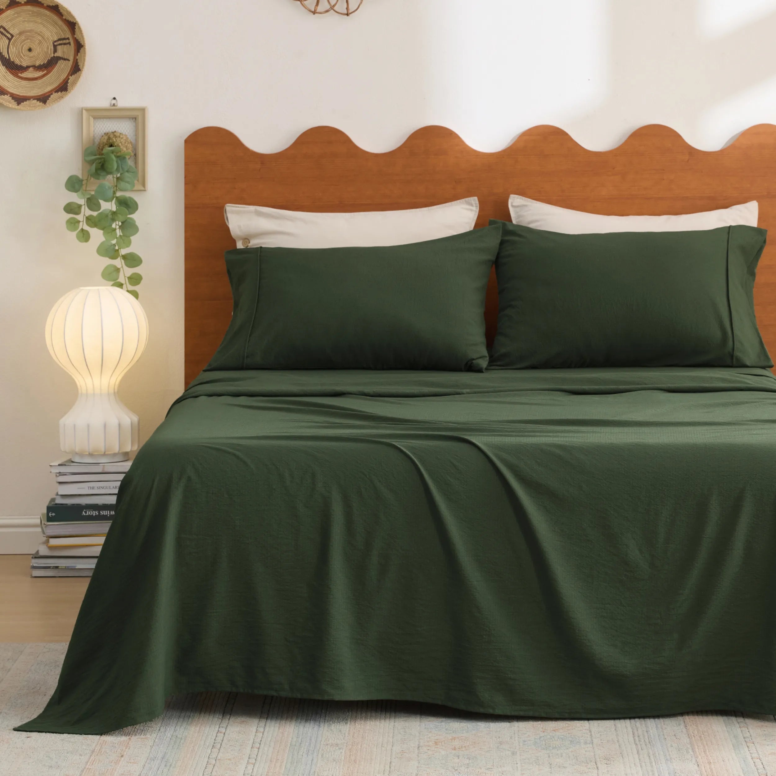 Cotton-Like Striped Sheet Set