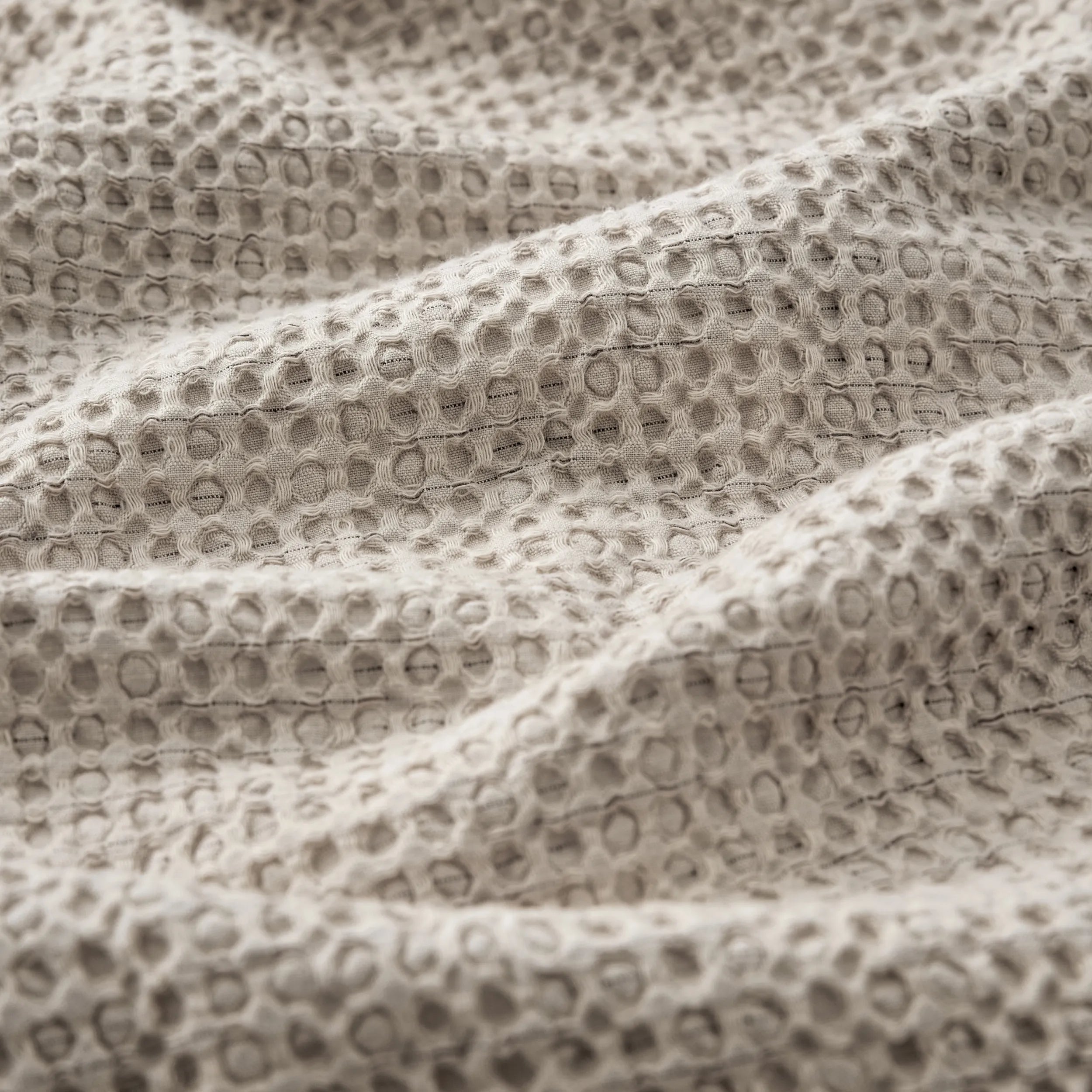 PureWoven™ Cotton Waffle Space-Dyed Duvet Cover Set