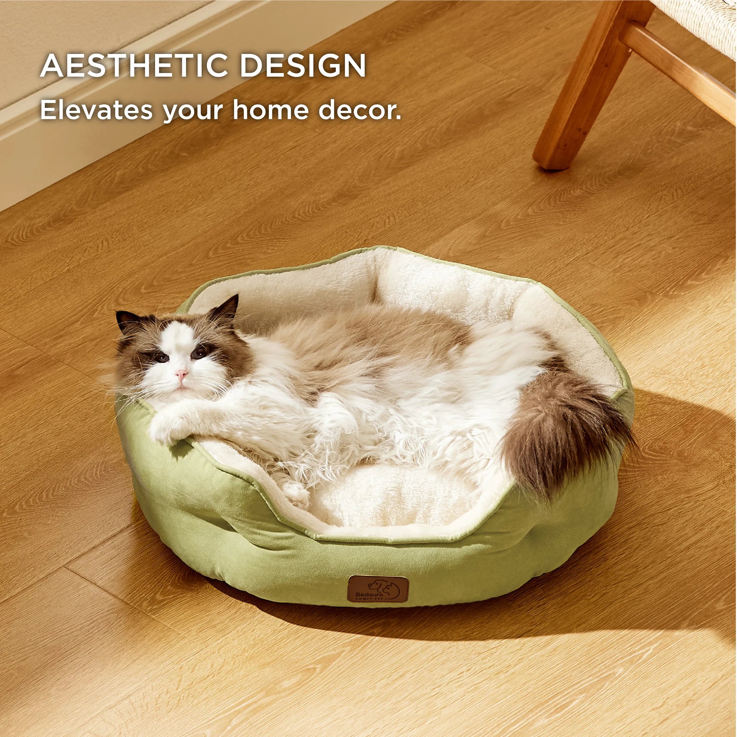 Round Solid Pet Bed