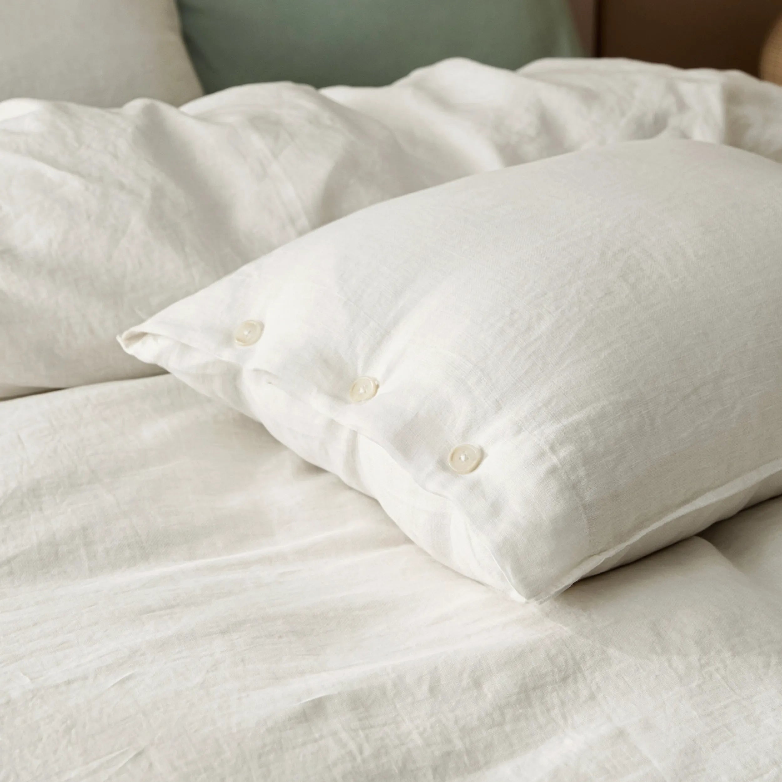 PureWoven™ Washed Linen Duvet Cover Set