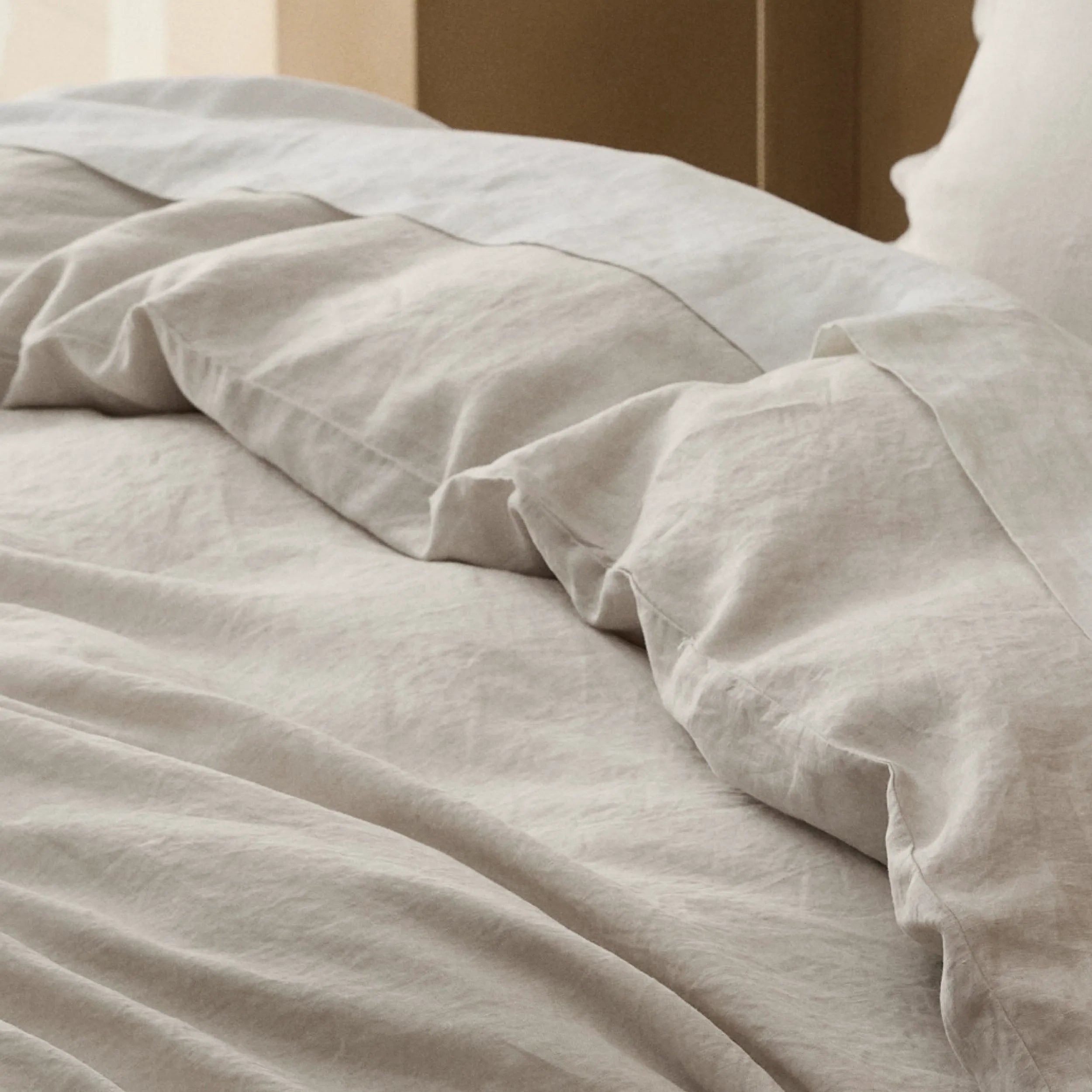PureWoven™ Washed Linen Duvet Cover Set