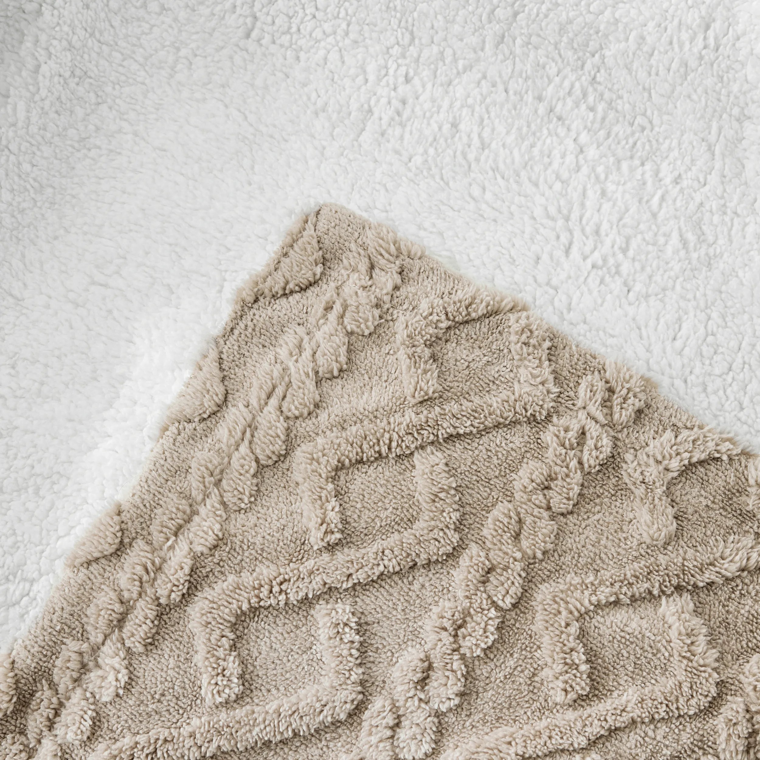 Cozy Sherpa Throw Blanket for Couch