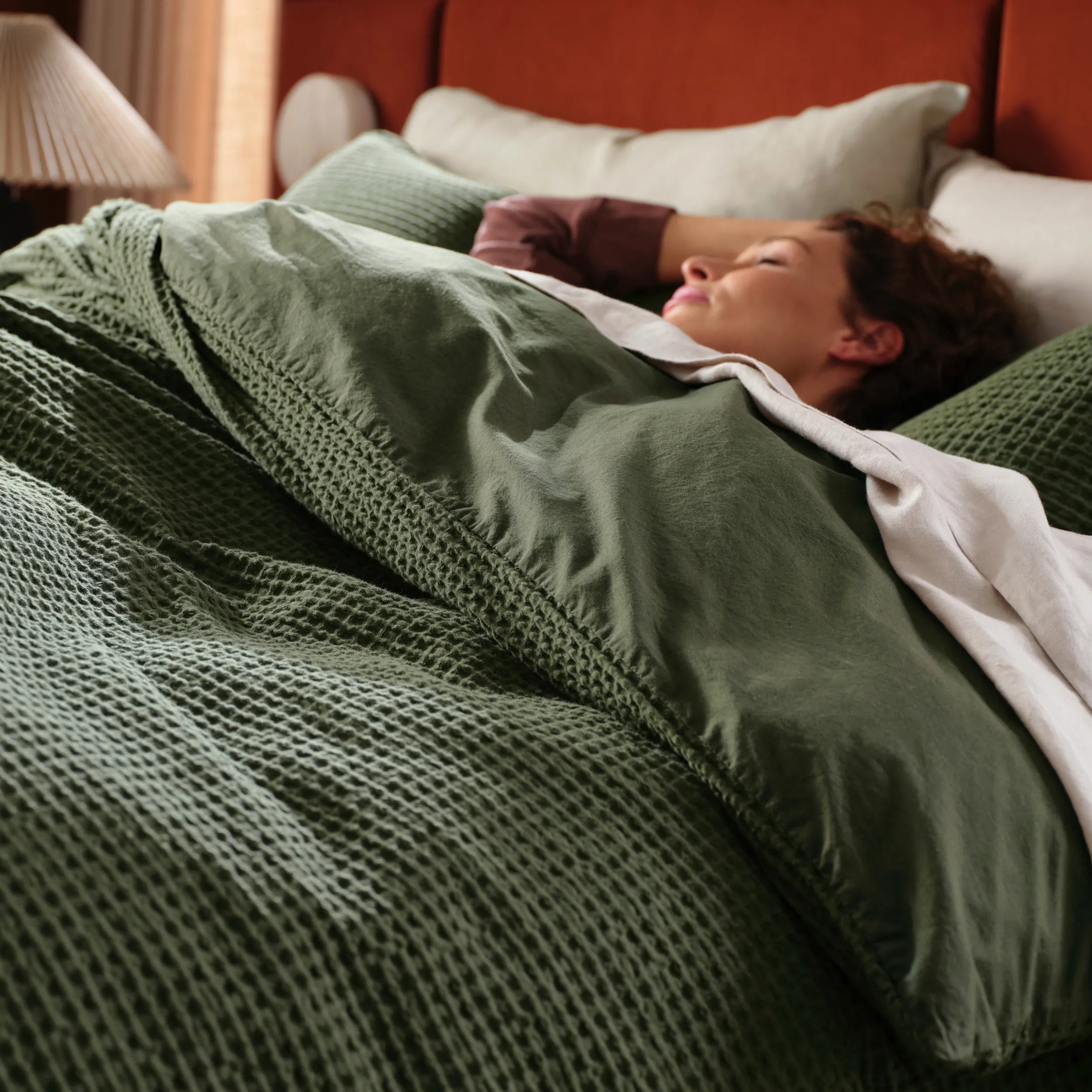 PureWoven™ Cotton Waffle Weave Duvet Cover Set