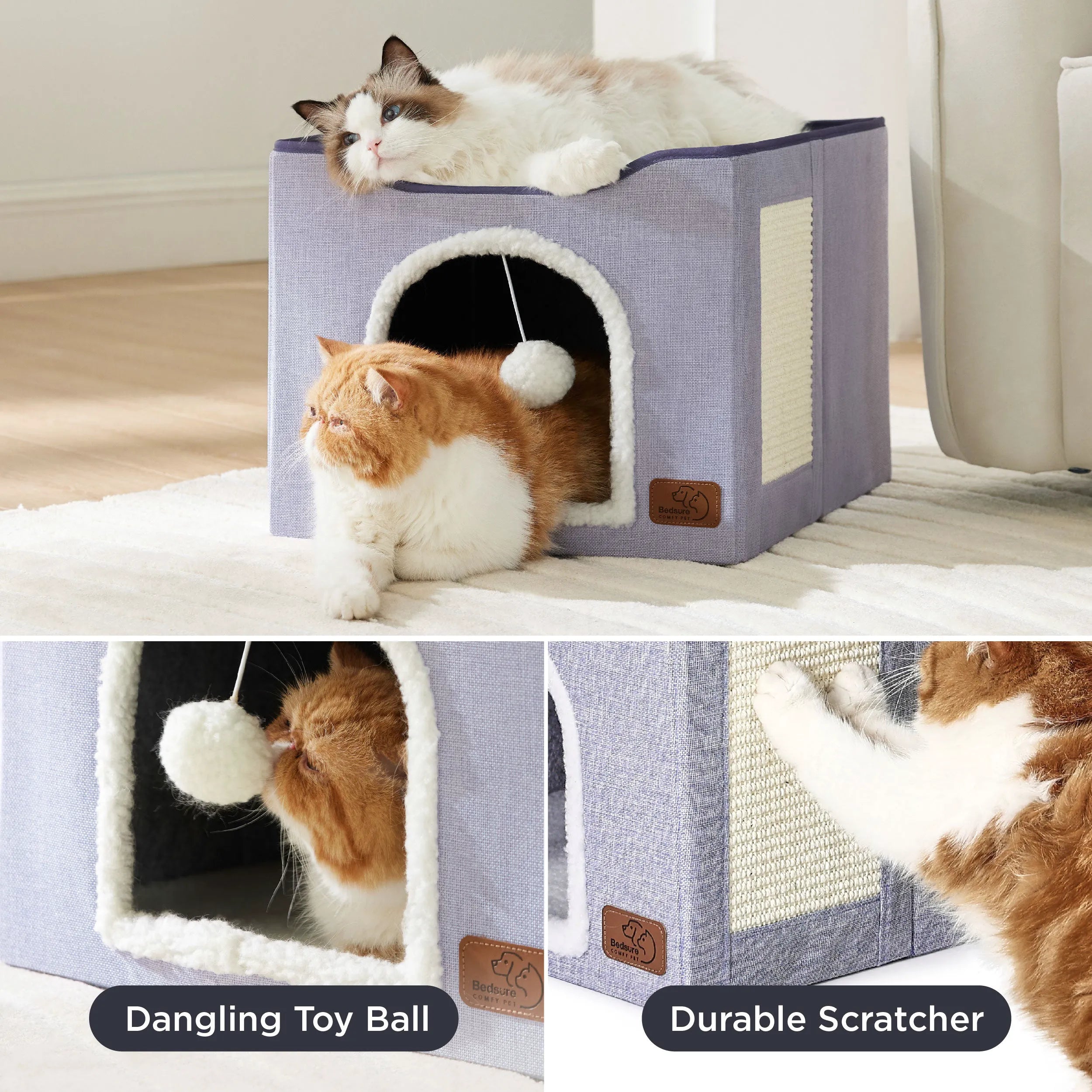 Indoor Cat Bed and House for Pets
