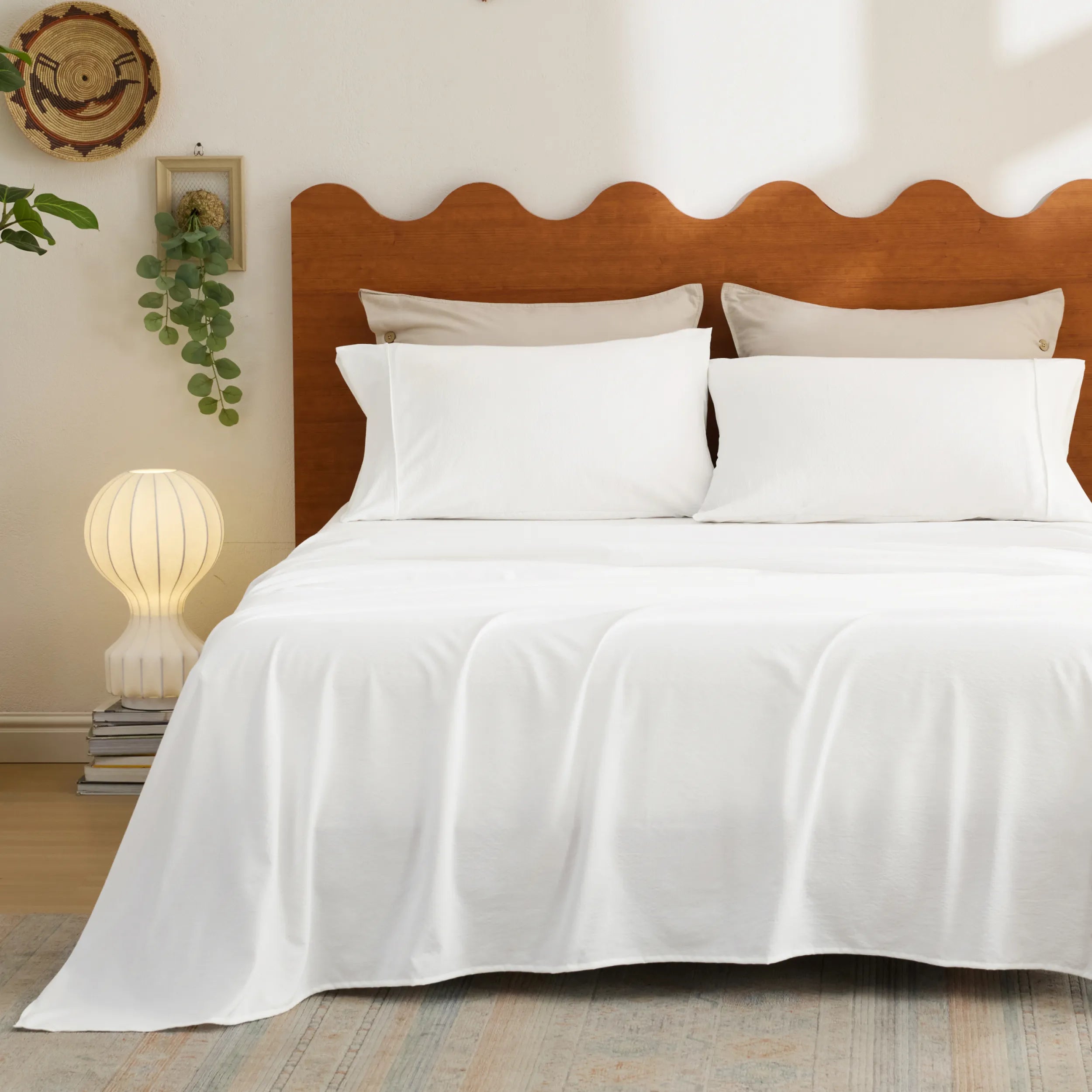 Cotton-Like Striped Sheet Set