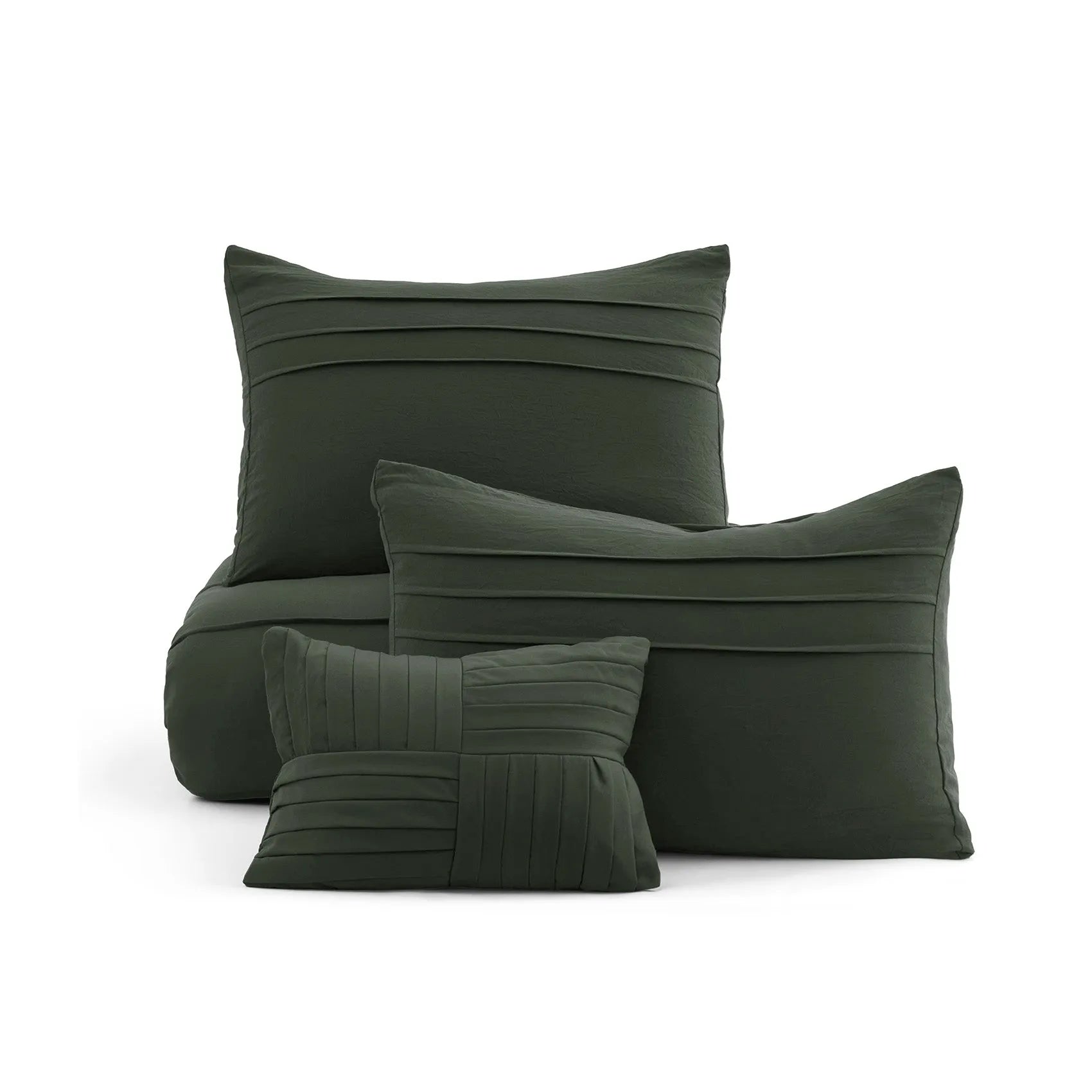 Pinch Pleat Comforter Set