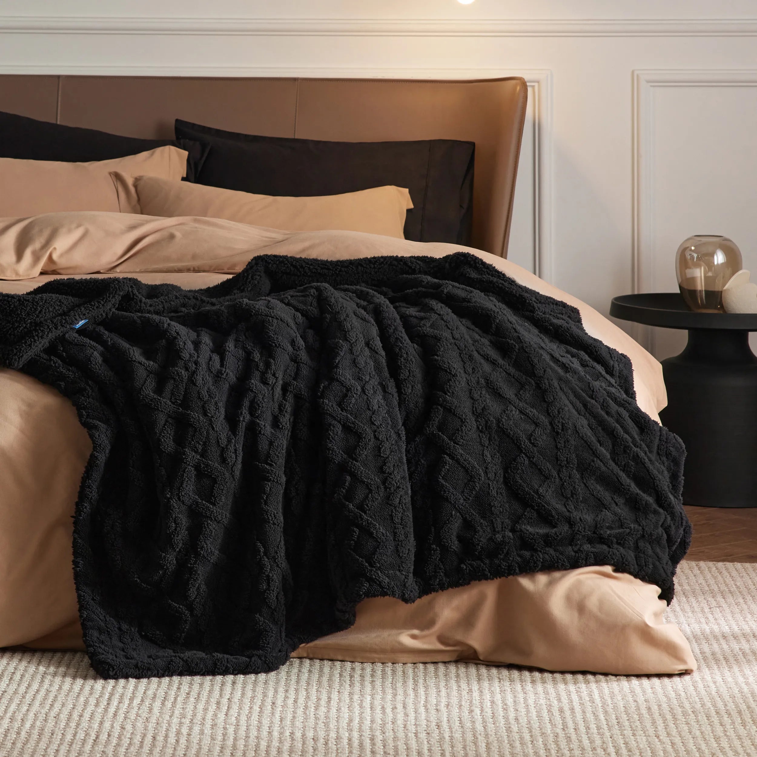 Cozy Sherpa Throw Blanket for Couch