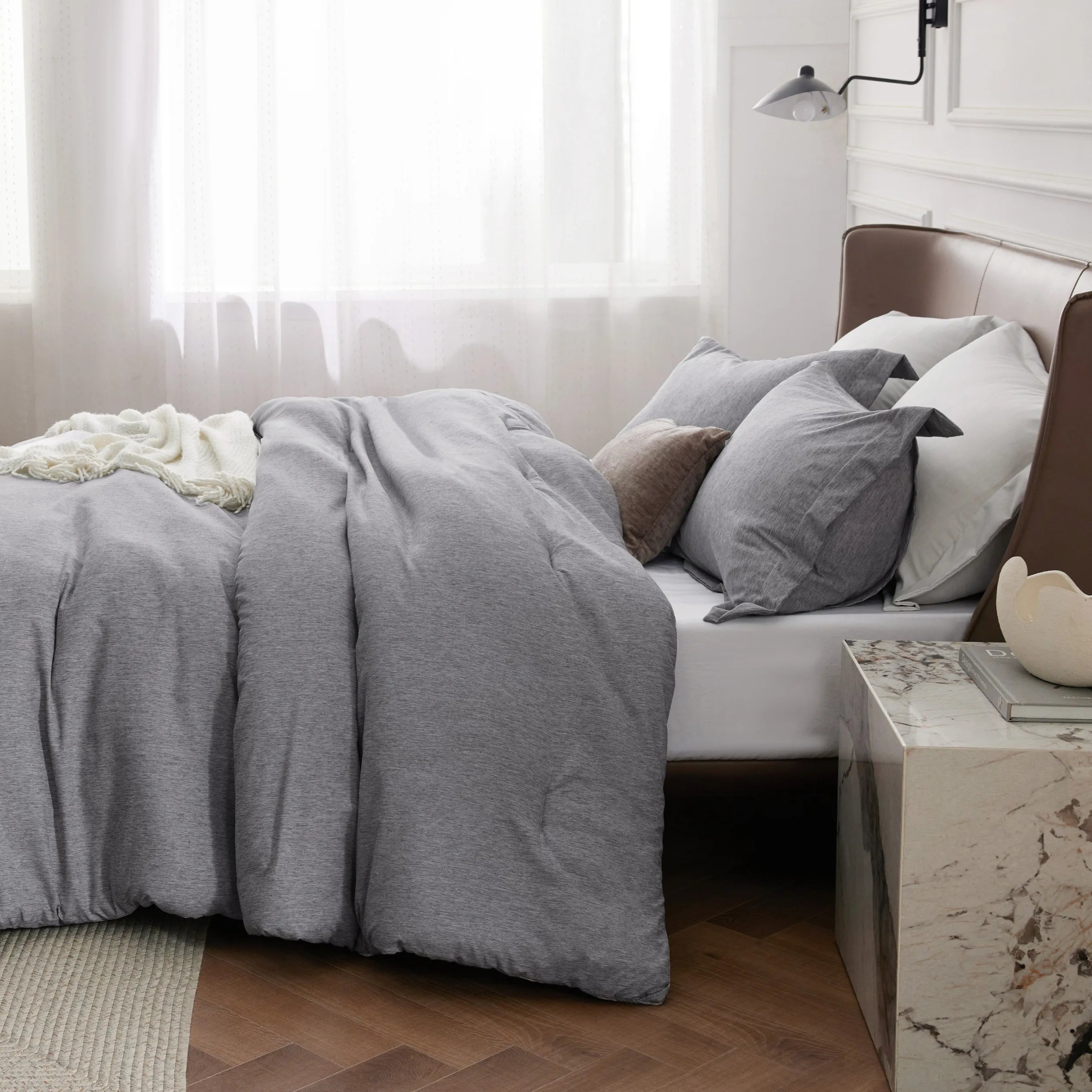 Cationic Dye Comforter Set - 100gsm
