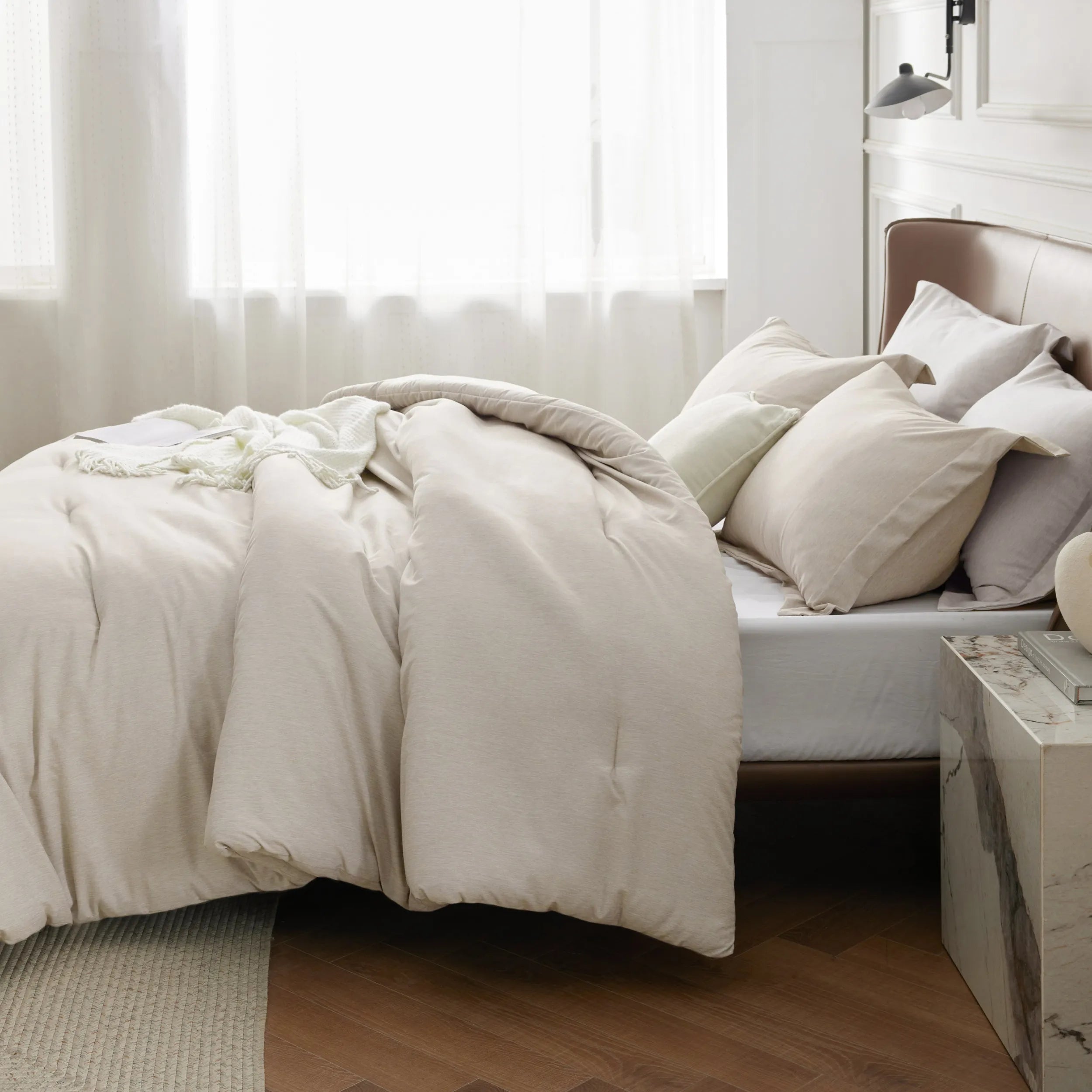 Cationic Dye Comforter Set - 100gsm