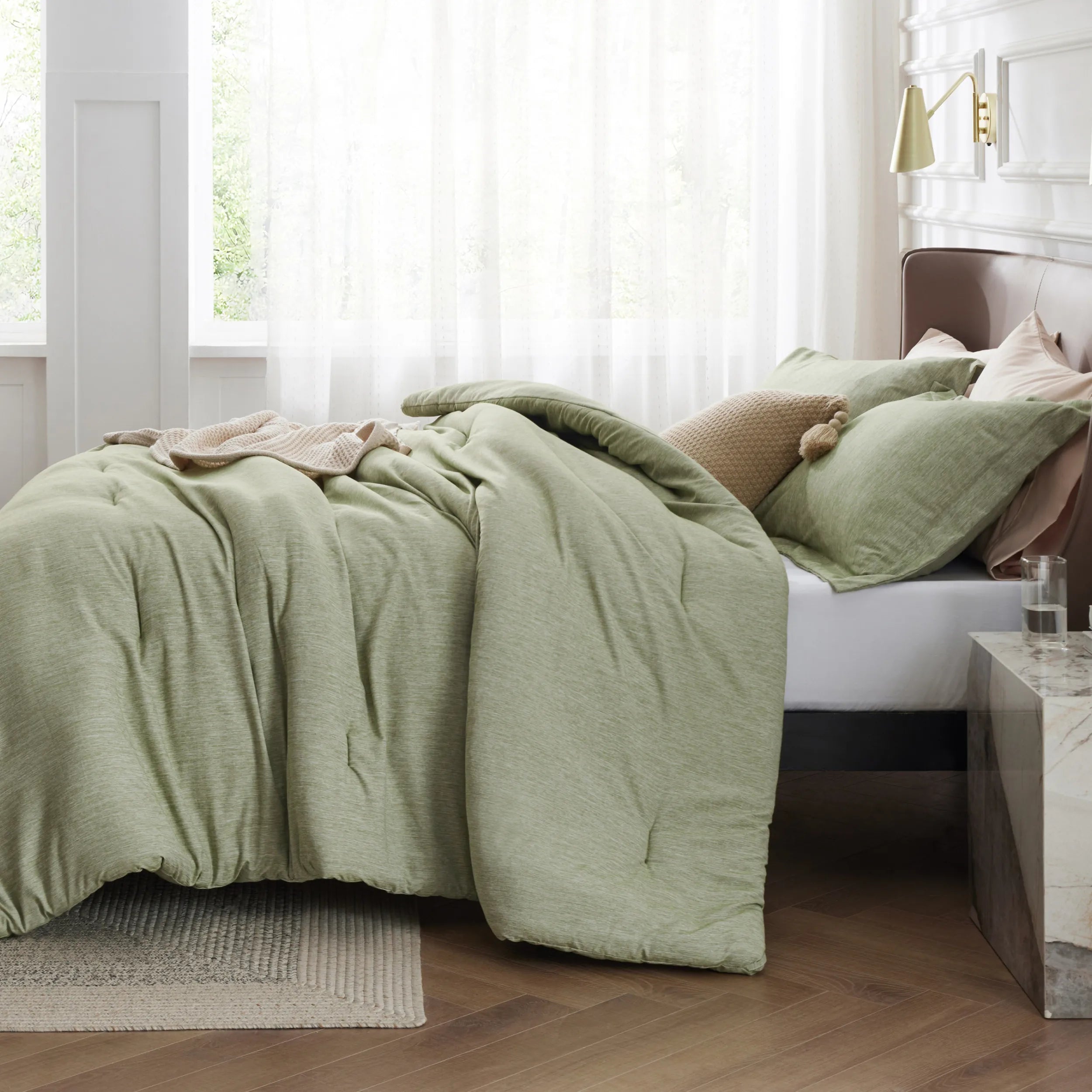 Cationic Dye Comforter Set - 100gsm