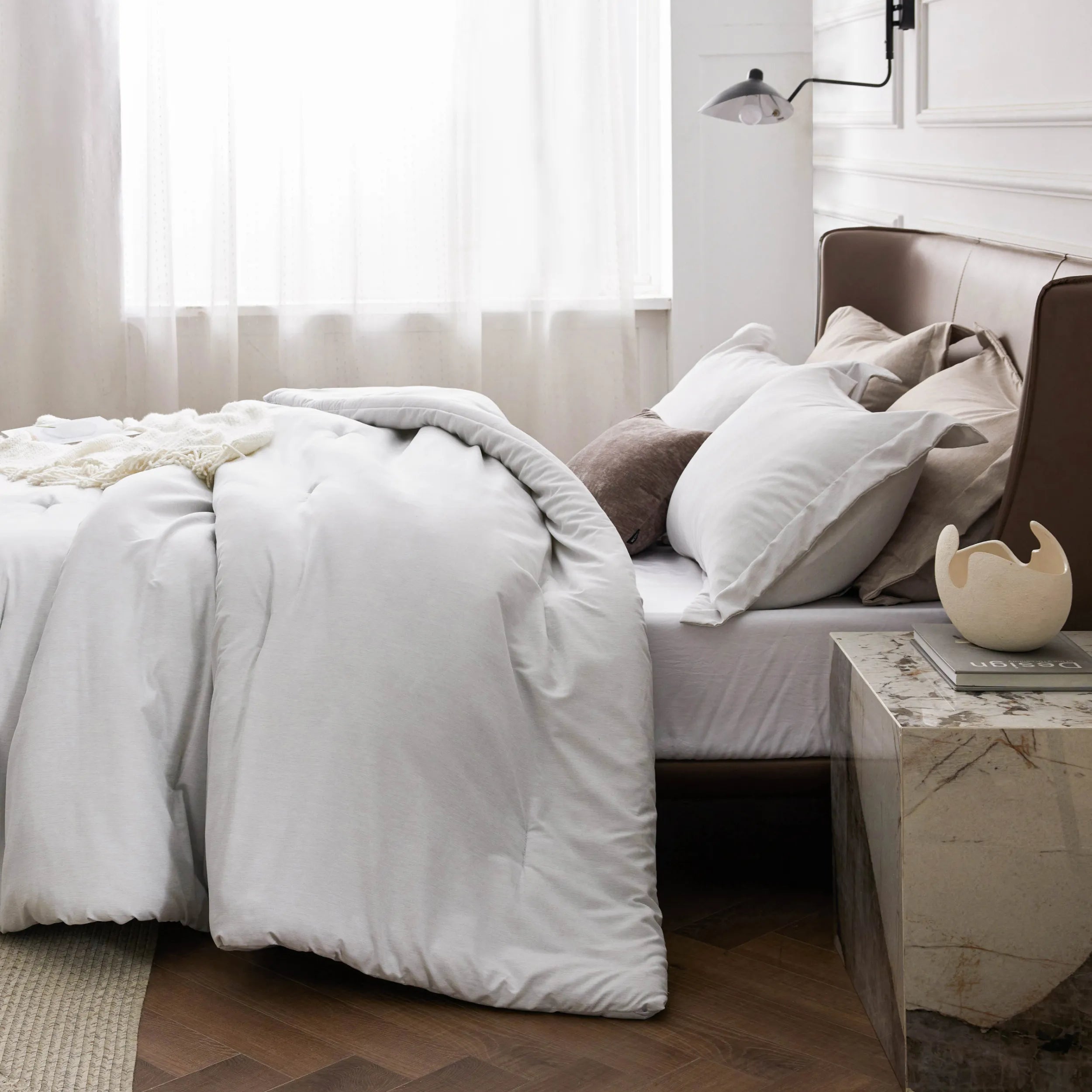 Cationic Dye Comforter Set - 100gsm