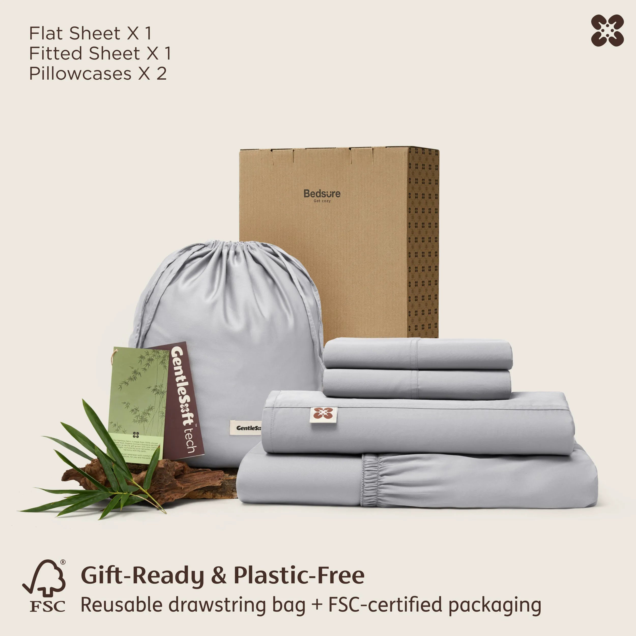 PureWoven™ Organic Bamboo Viscose Sheet Set