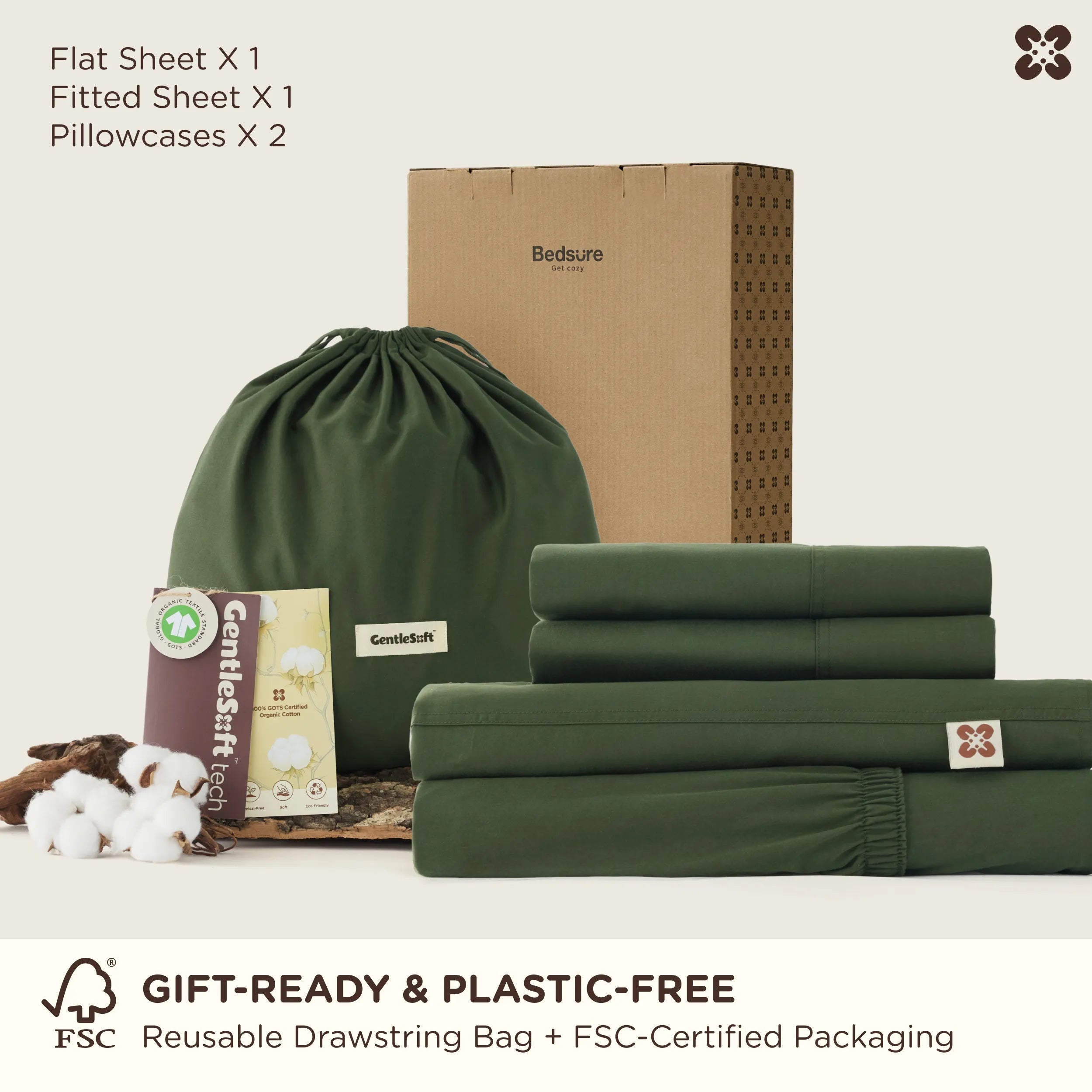 PureWoven™ Organic Cotton Sheet Set