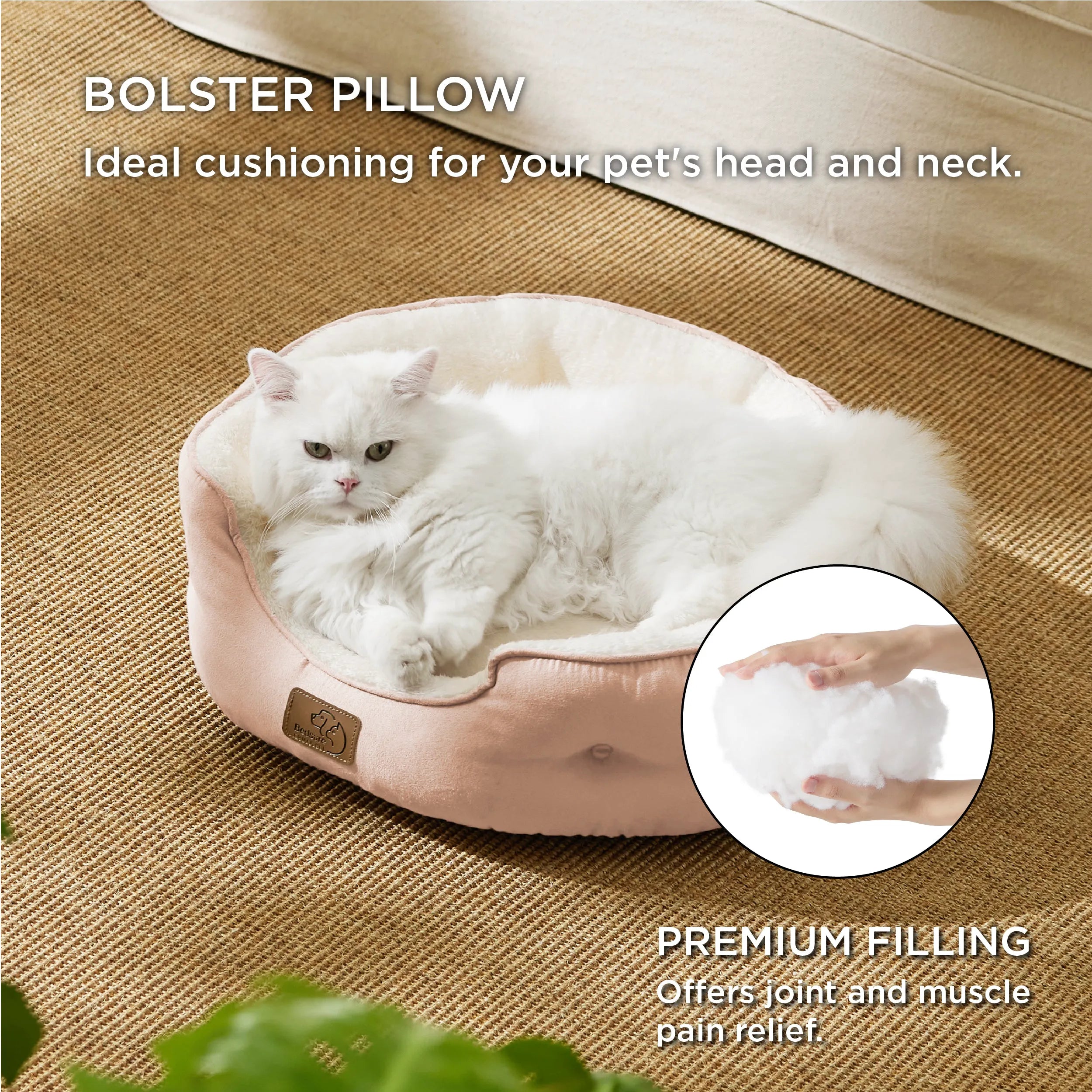 Round Solid Pet Bed
