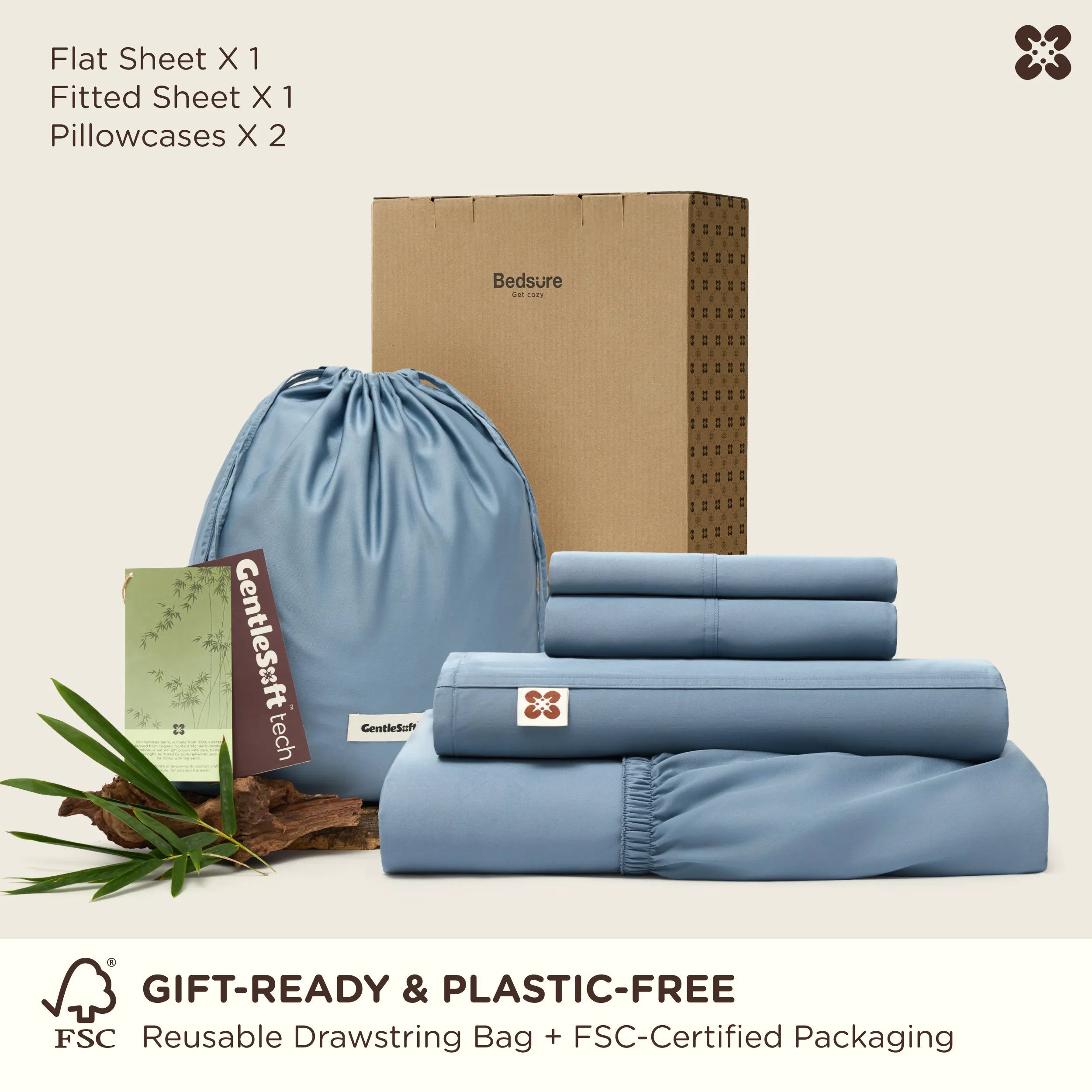 PureWoven™ Organic Bamboo Viscose Sheet Set