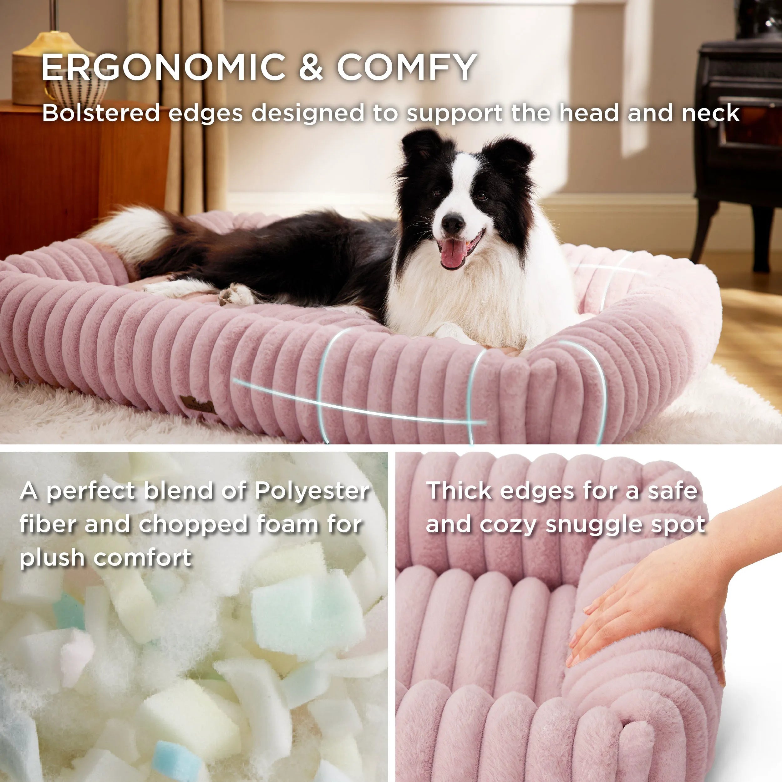 ComfyFleece™ Rectangular Dog Bed