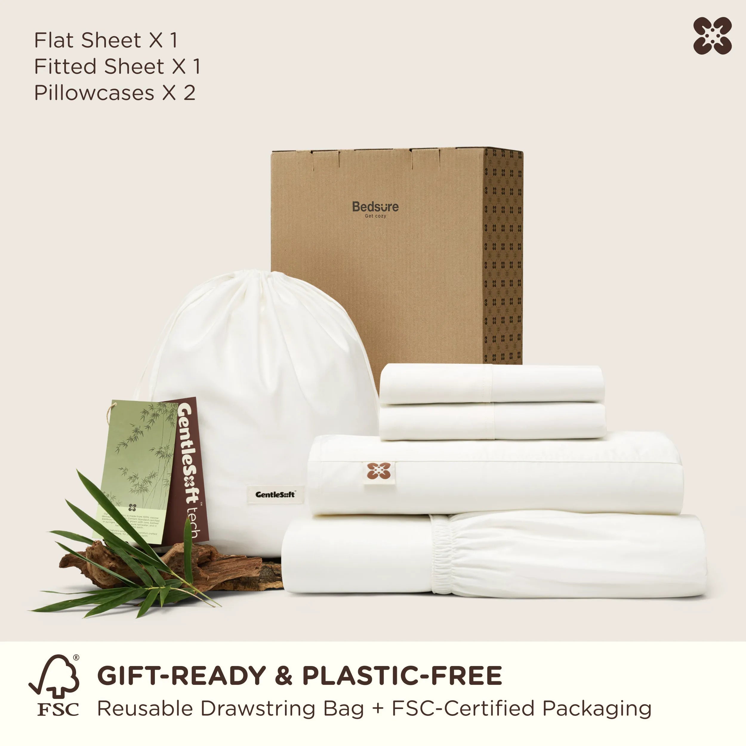 PureWoven™ Organic Bamboo Viscose Sheet Set