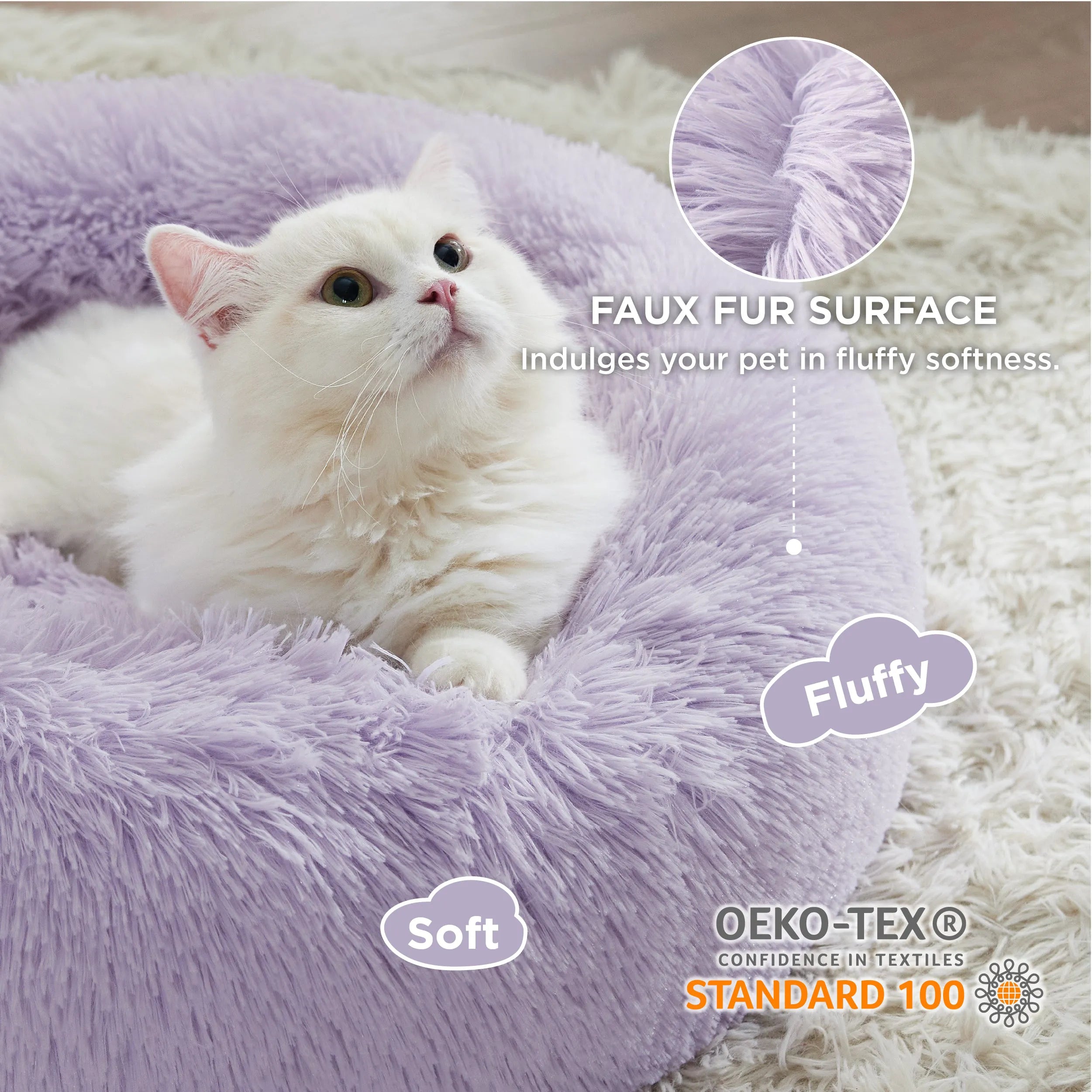 Calming Donut Bed for Pets