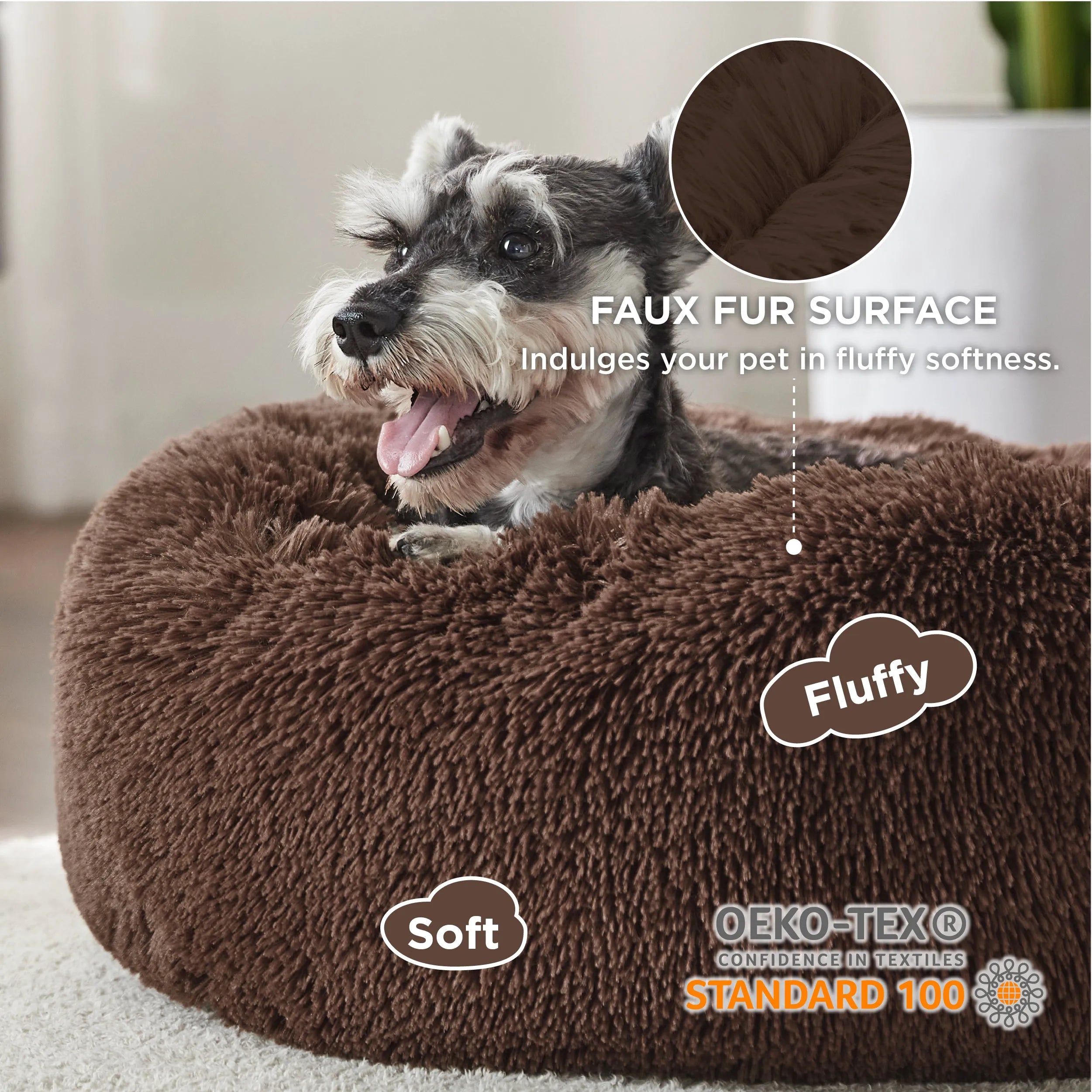 Calming Donut Bed for Pets