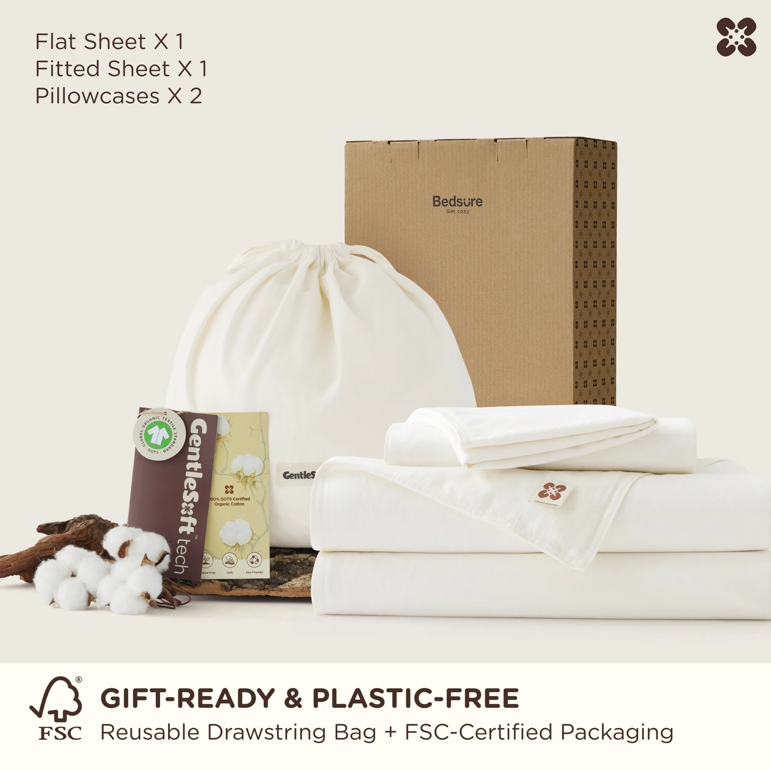 PureWoven™ Organic Cotton Duvet Cover Set