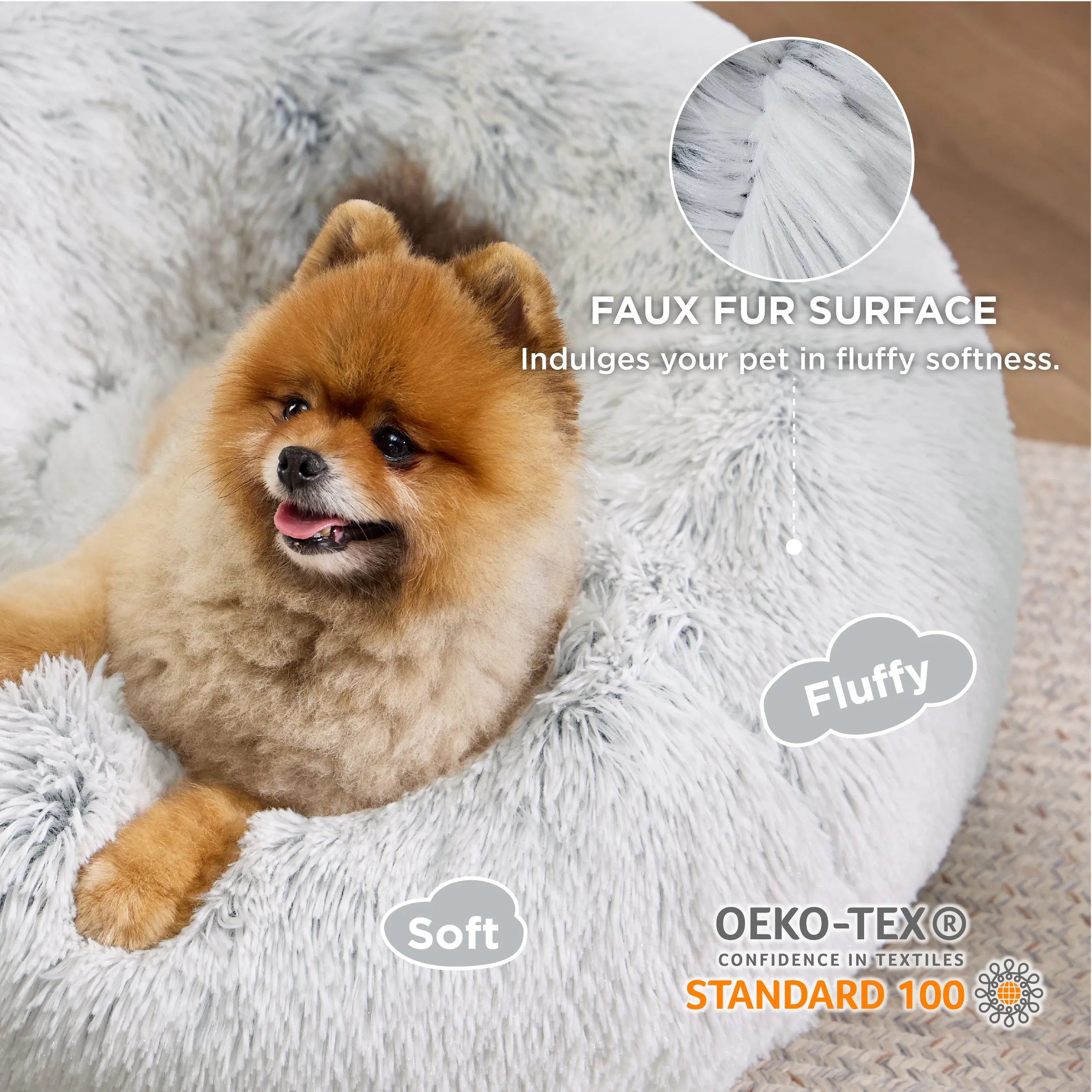 Calming Donut Bed for Pets