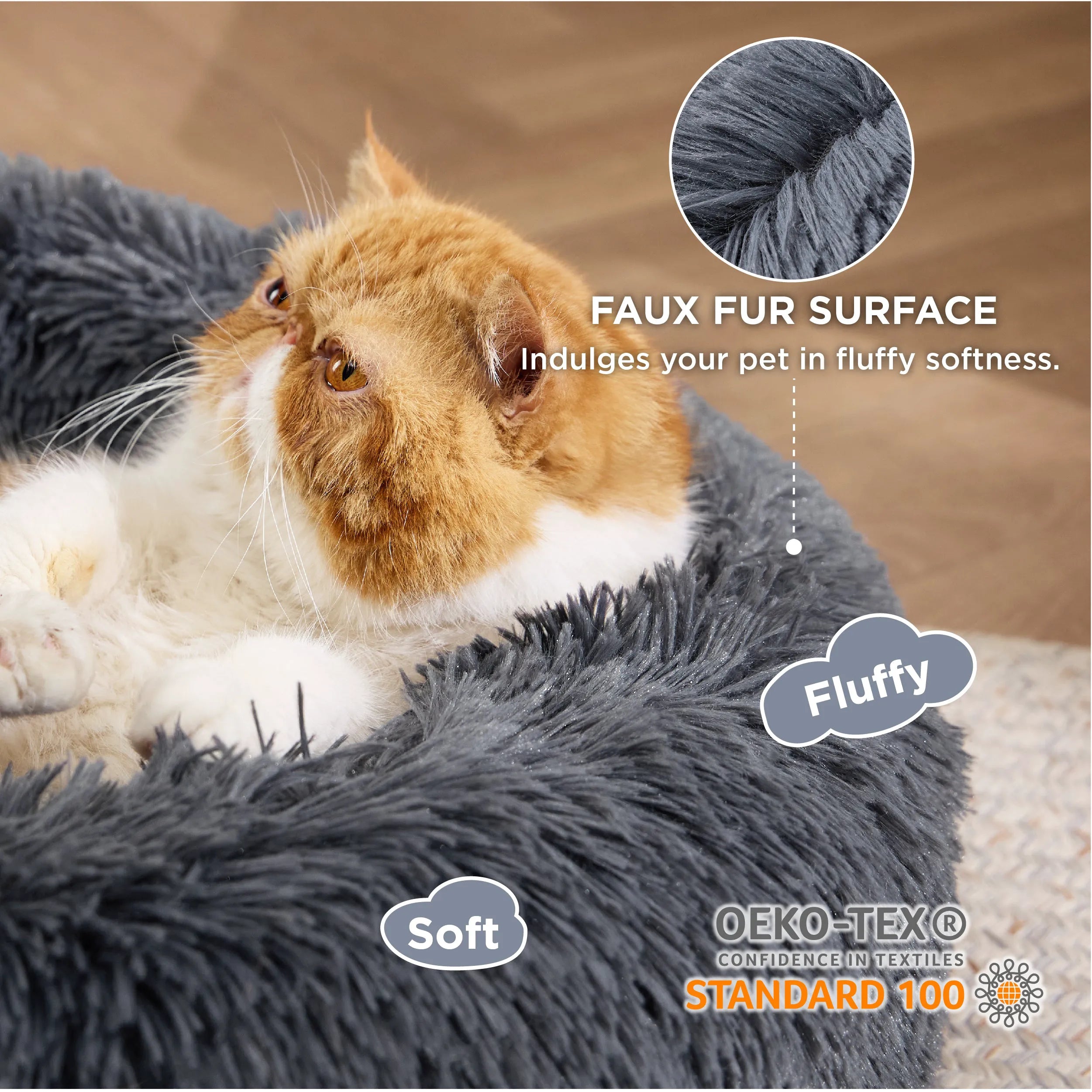 Calming Donut Bed for Pets