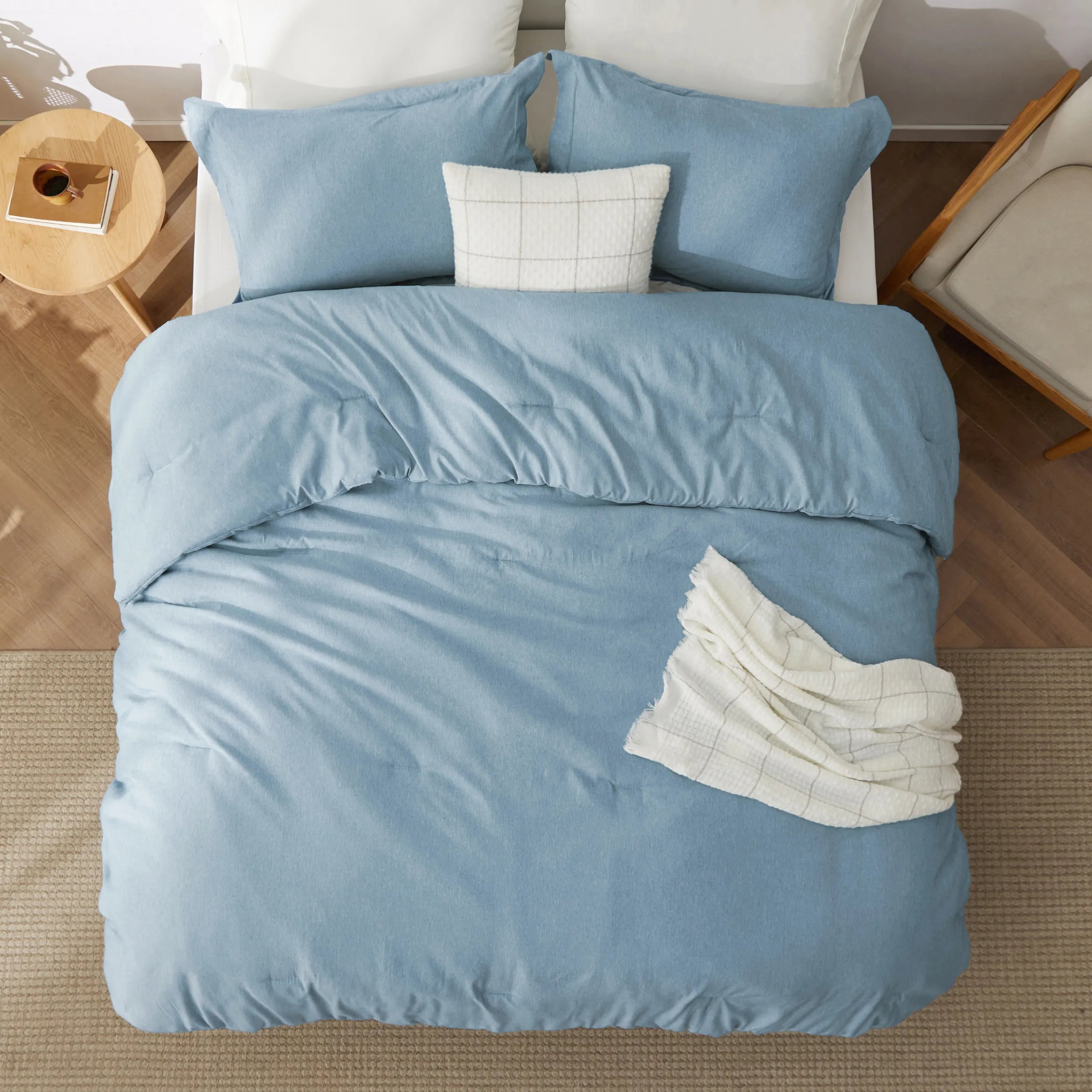Cationic Dye Comforter Set - 100gsm