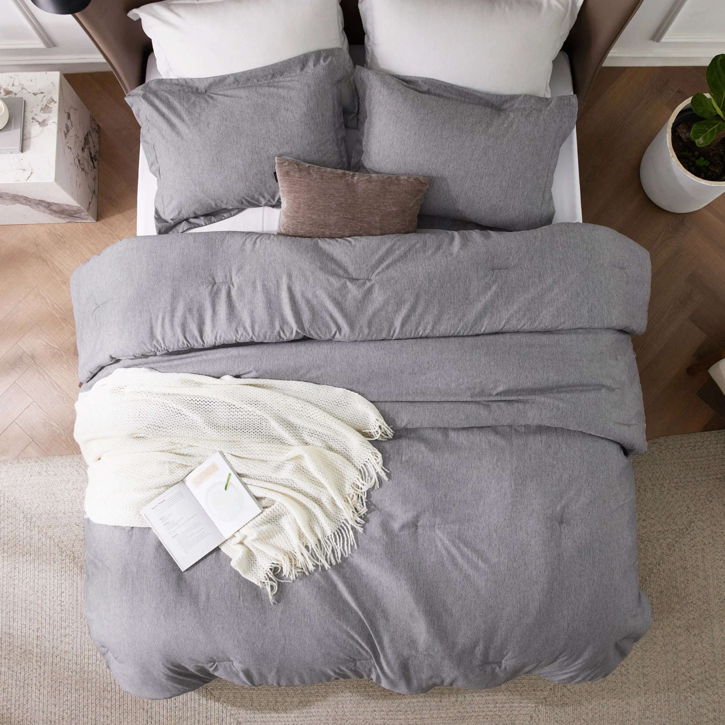 Cationic Dye Comforter Set - 100gsm