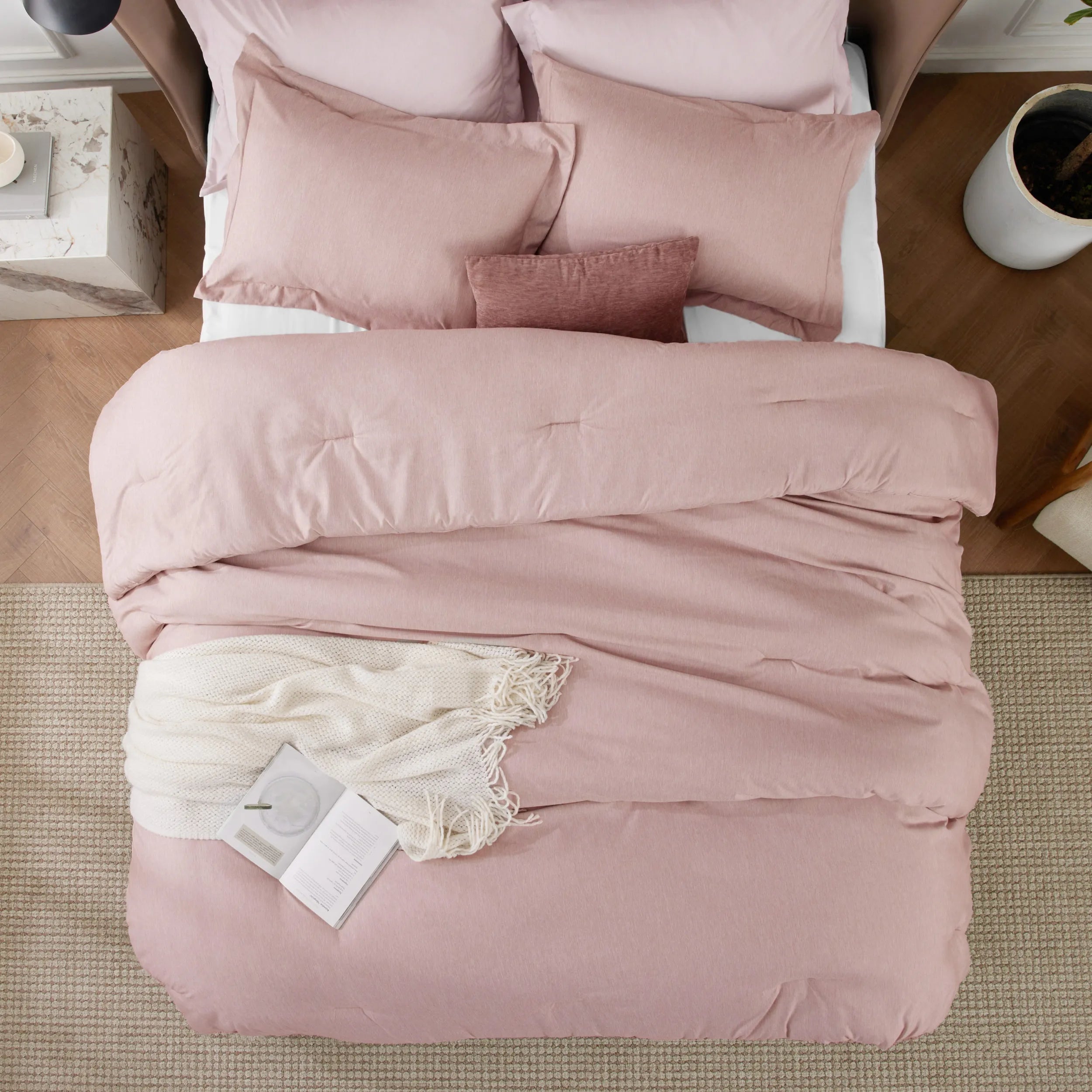 Cationic Dye Comforter Set - 100gsm