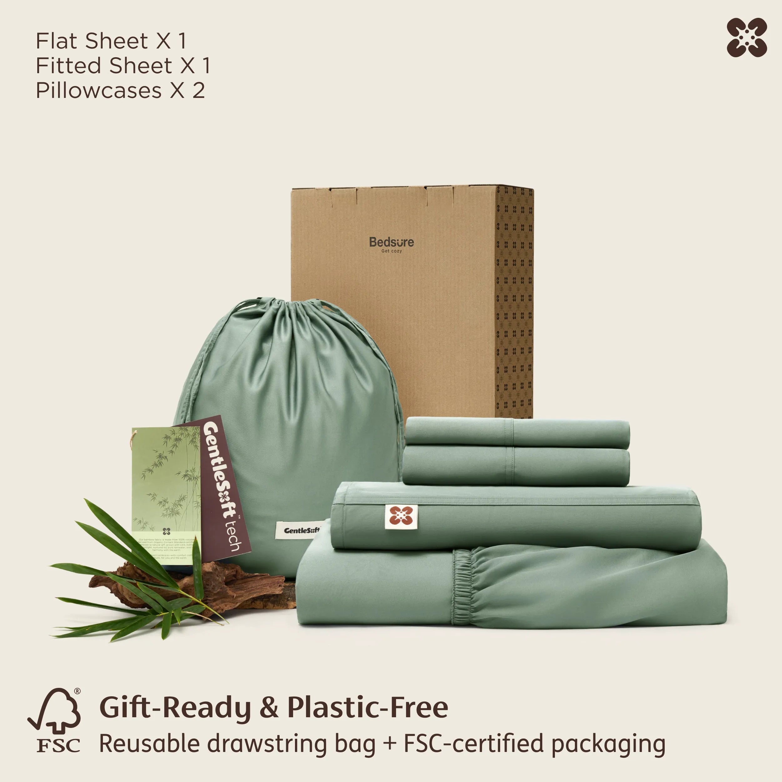 PureWoven™ Organic Bamboo Viscose Sheet Set
