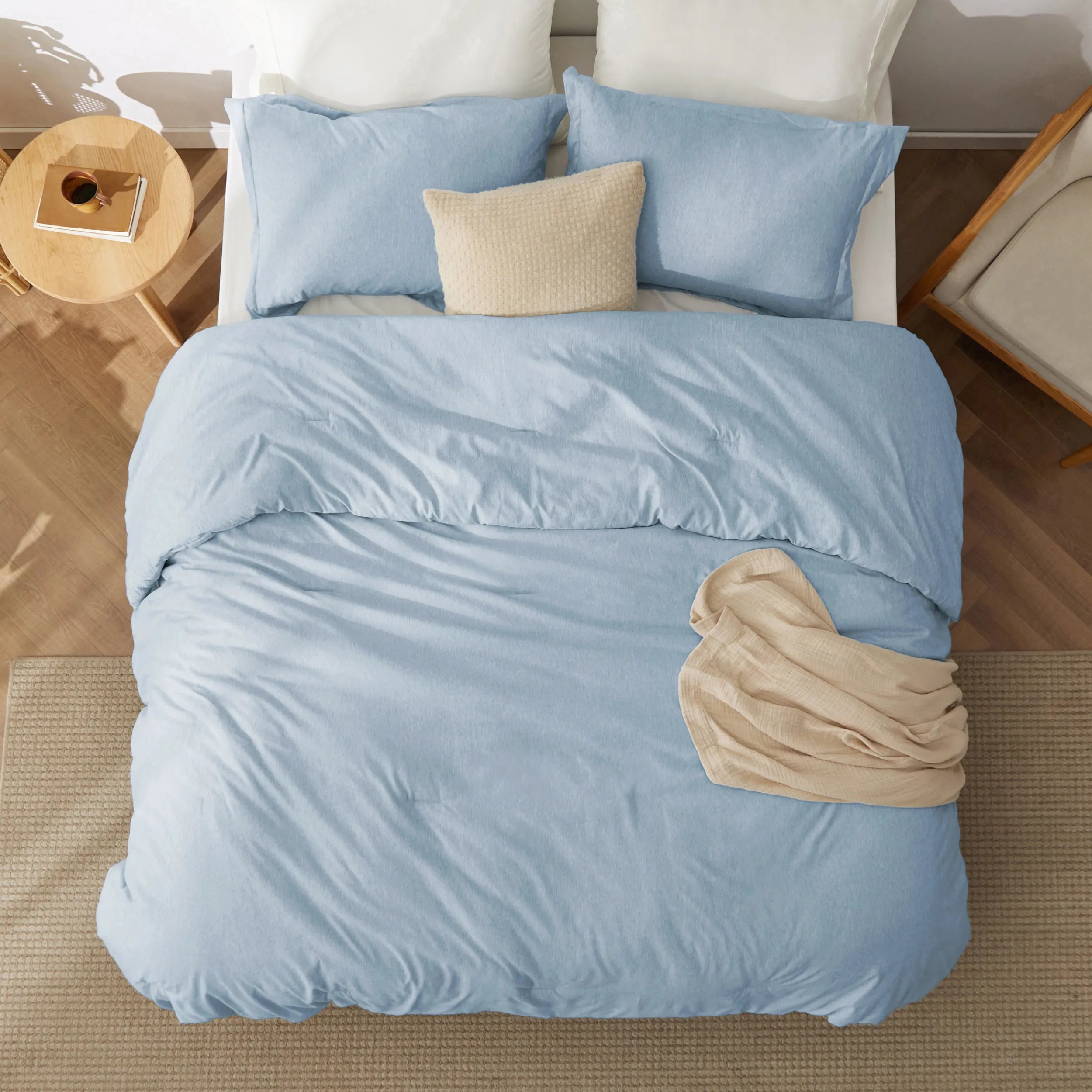 Cationic Dye Comforter Set - 100gsm
