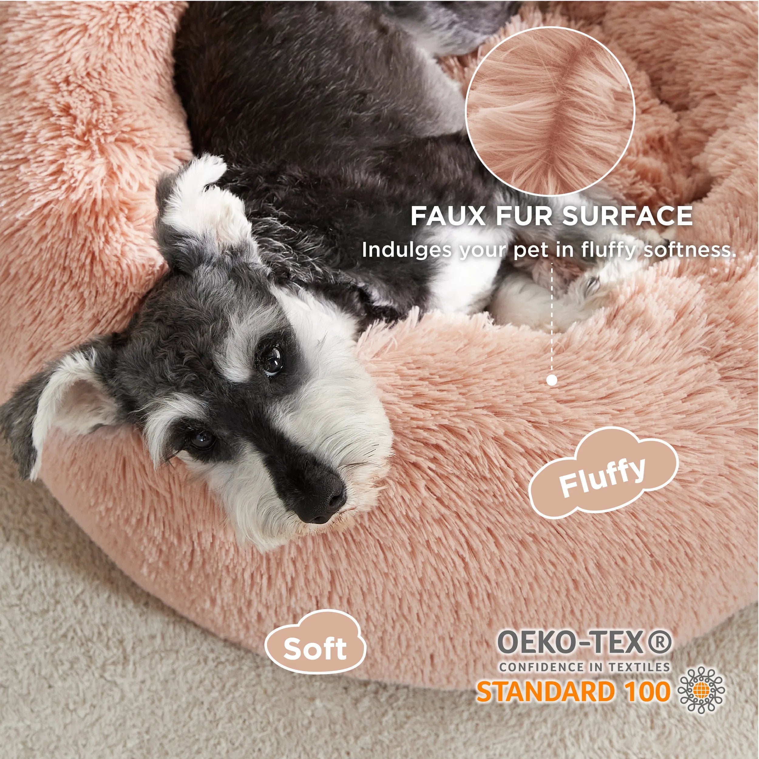 Calming Donut Bed for Pets