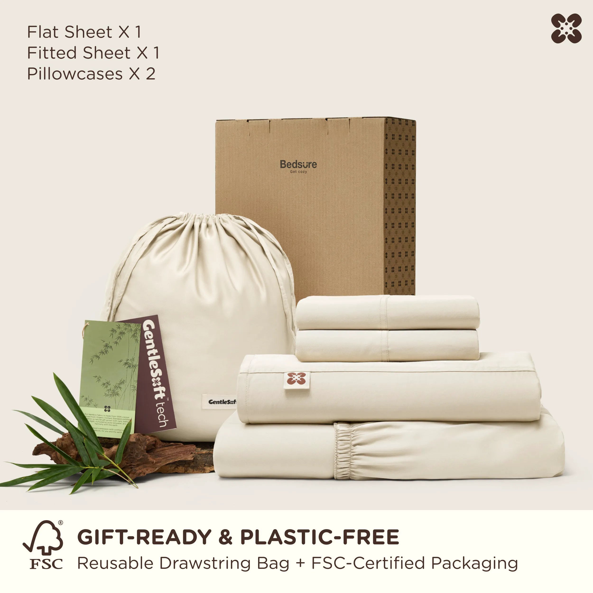 PureWoven™ Organic Bamboo Viscose Sheet Set