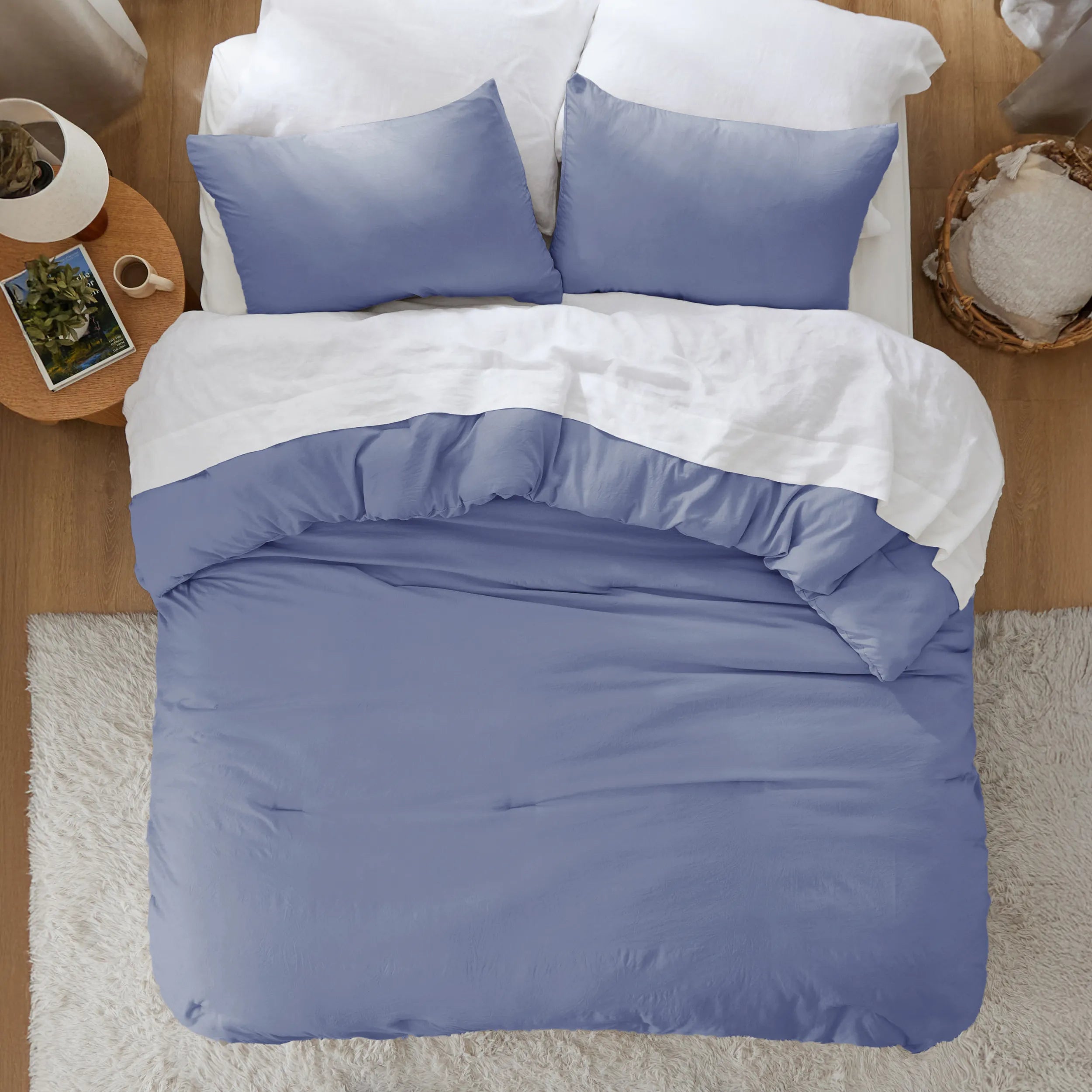 Pre-Washed Solid Comforter Set