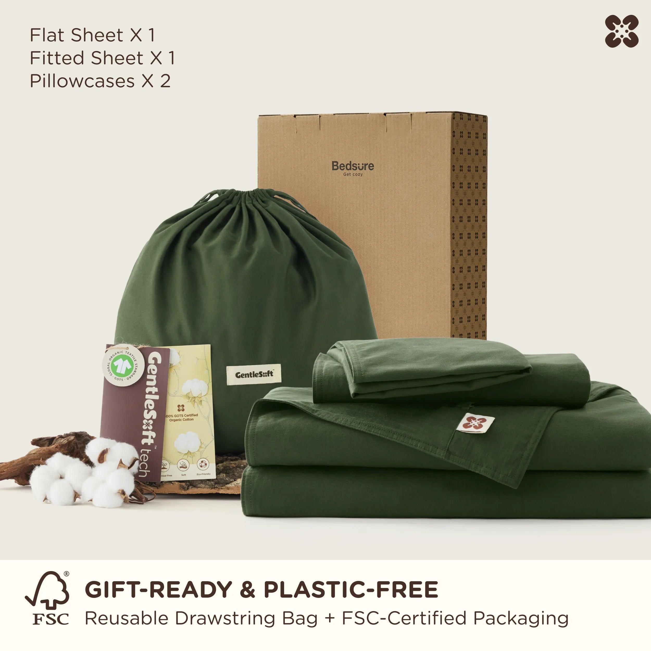 PureWoven™ Organic Cotton Duvet Cover Set