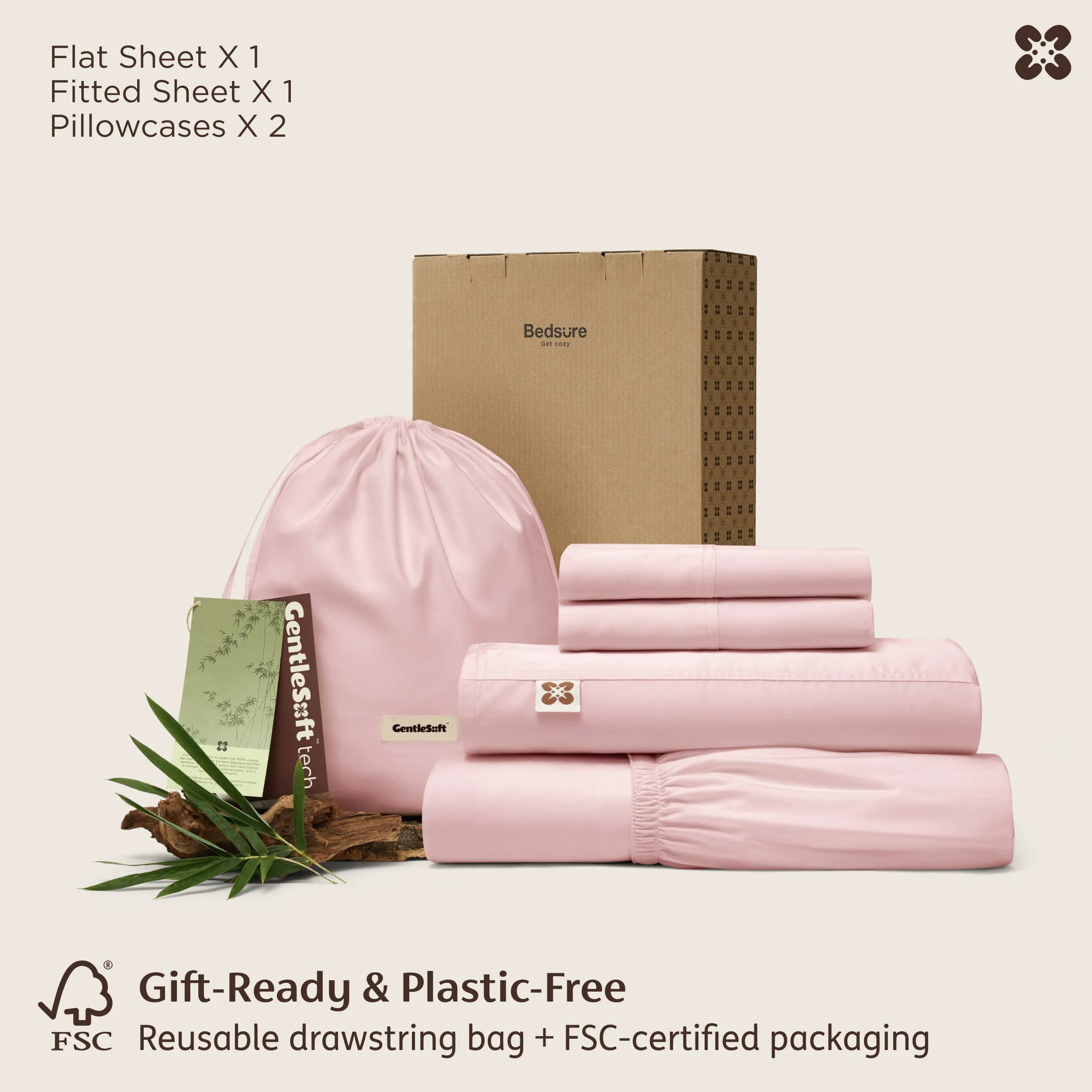 PureWoven™ Organic Bamboo Viscose Sheet Set