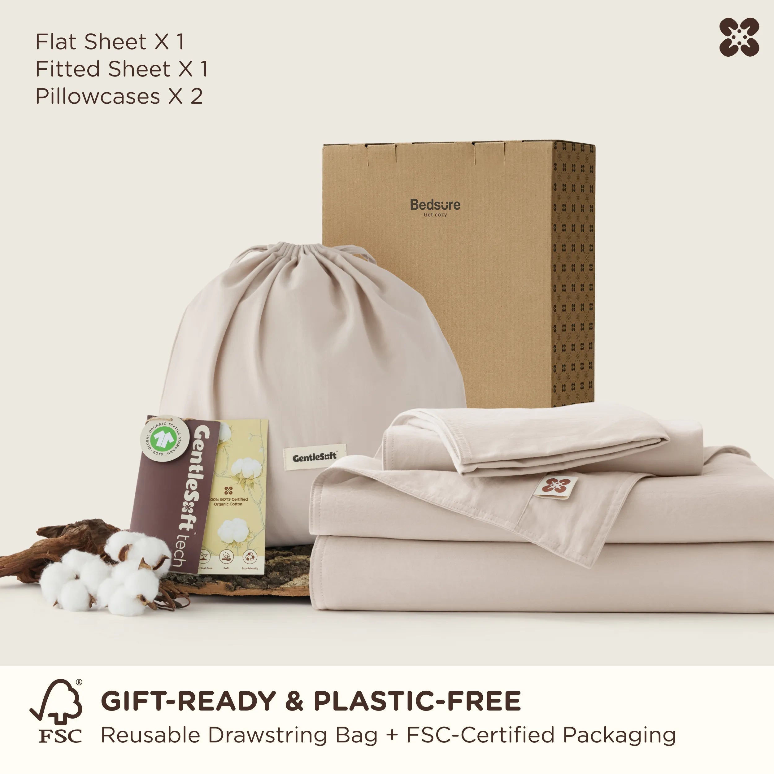 PureWoven™ Organic Cotton Duvet Cover Set