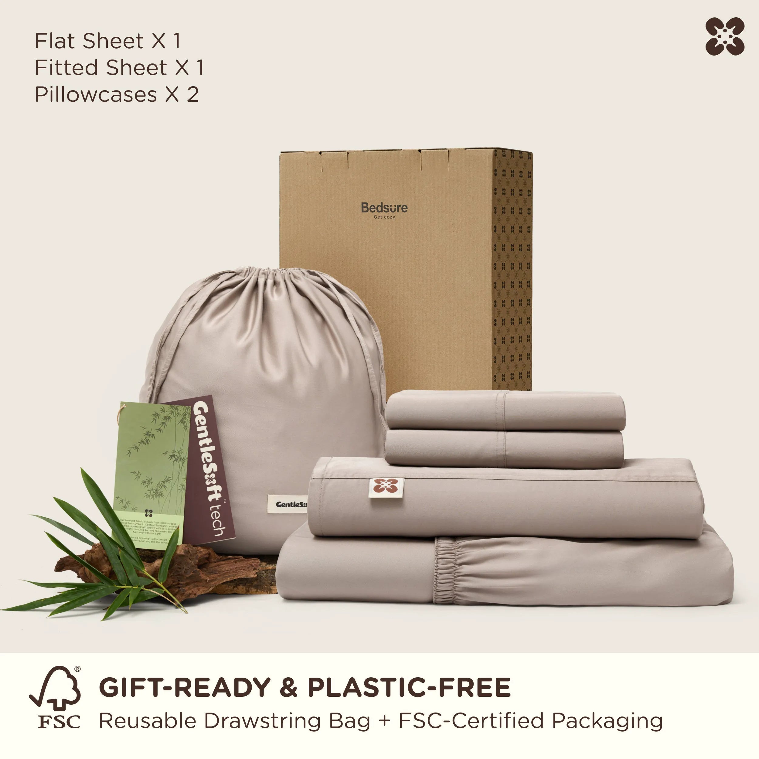 PureWoven™ Organic Bamboo Viscose Sheet Set
