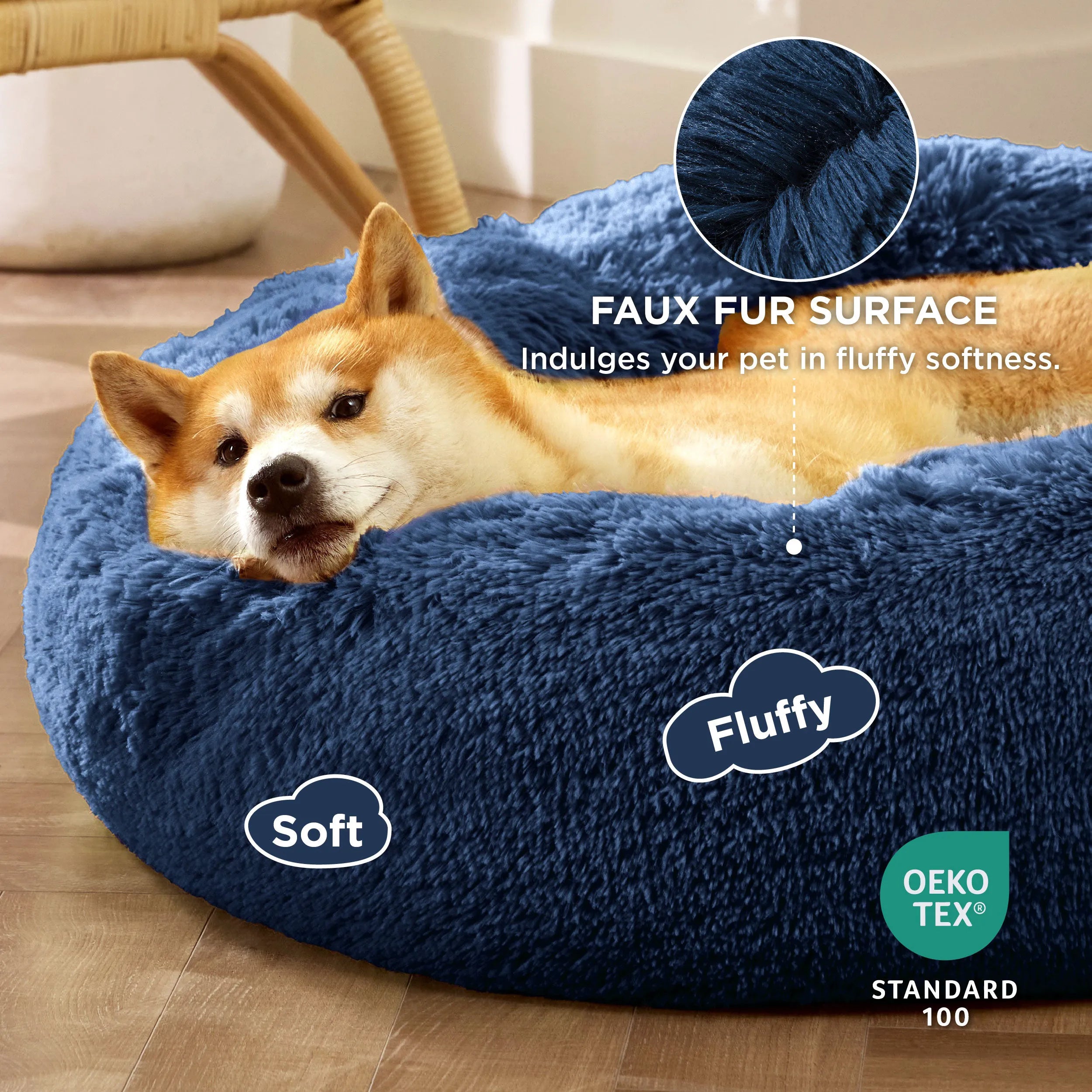Calming Donut Bed for Pets
