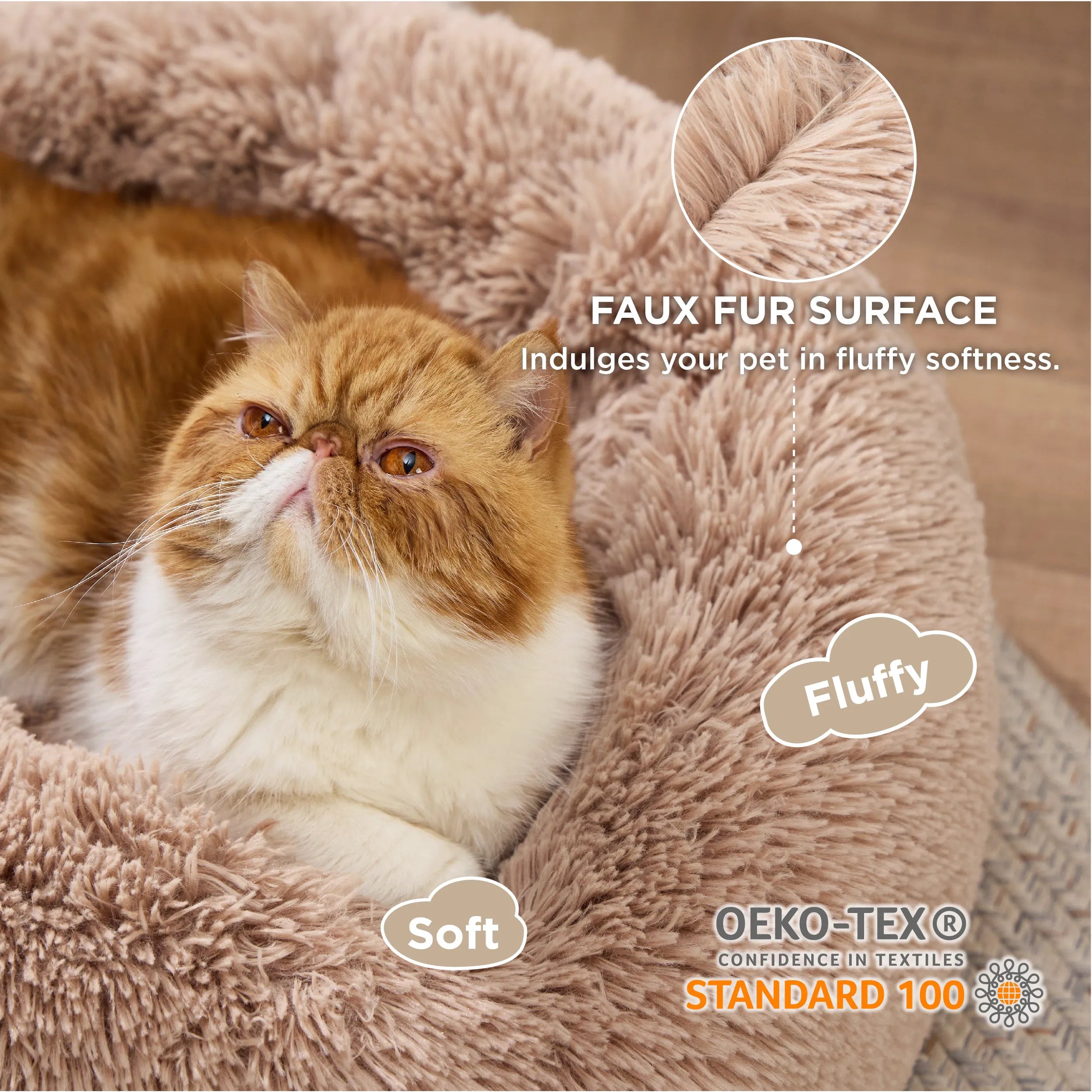 Calming Donut Bed for Pets